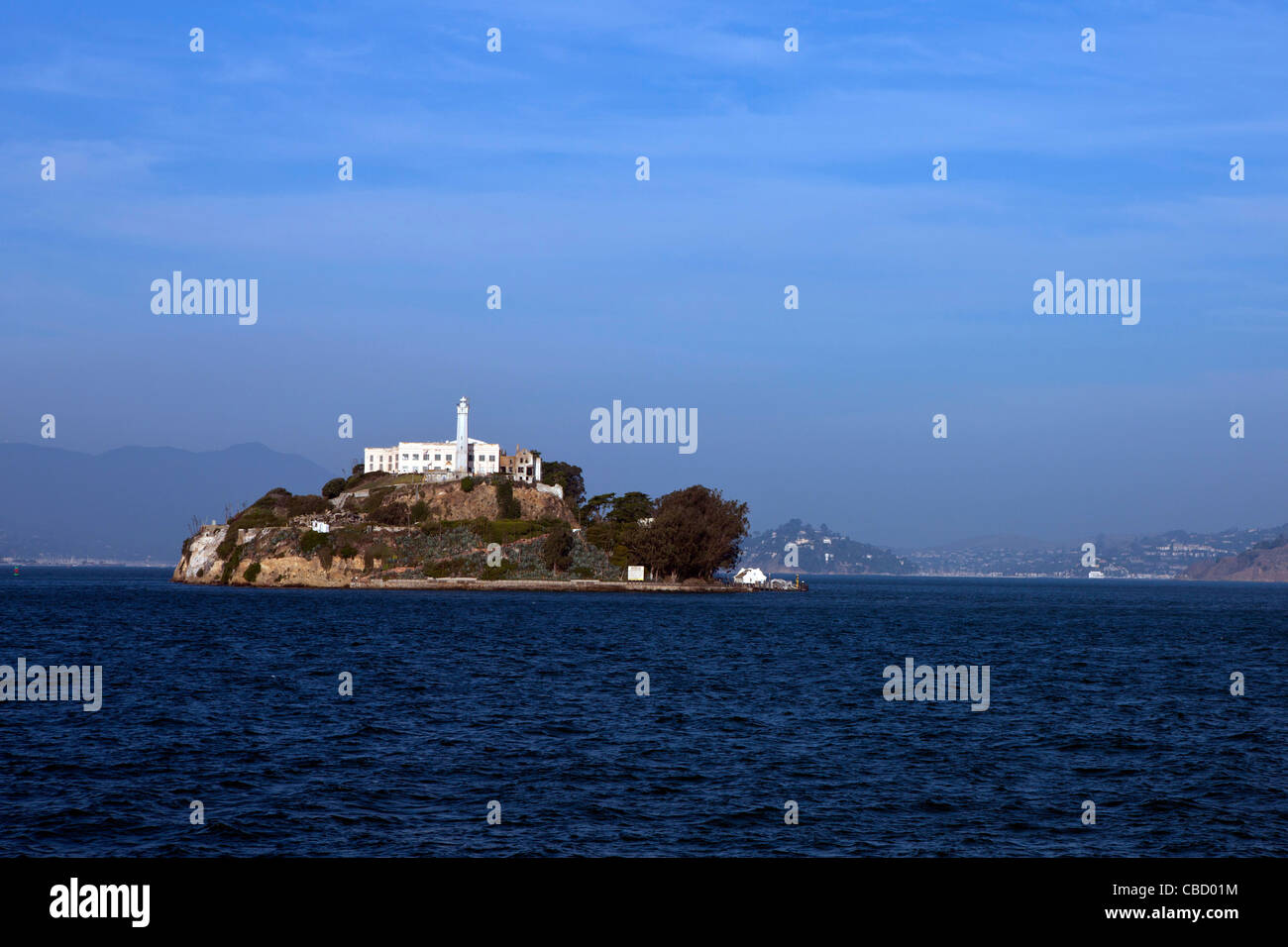 Isola di Alcatraz a San Francisco, California, Stati Uniti d'America Foto Stock