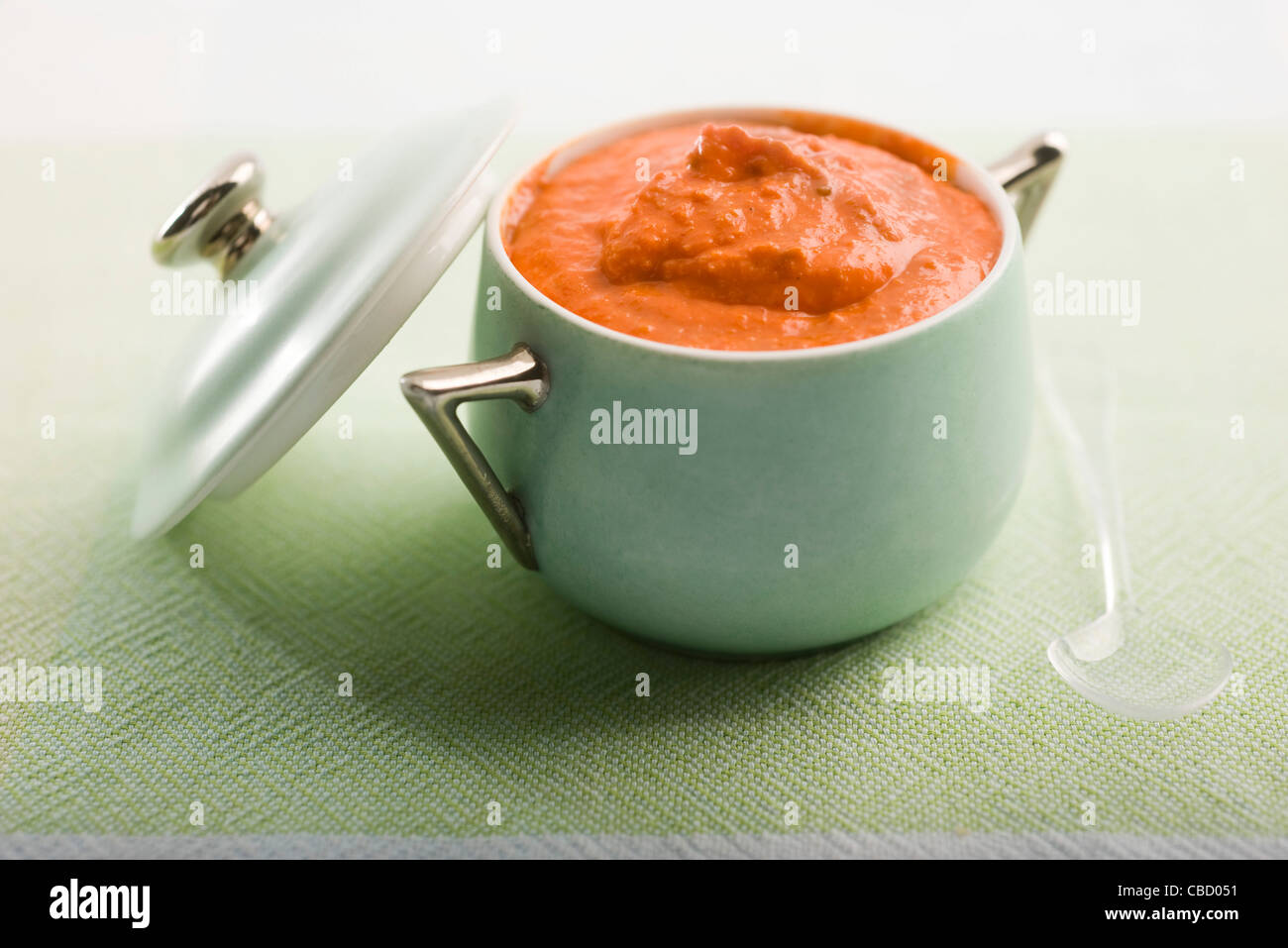 Peperone rosso pesto Foto Stock