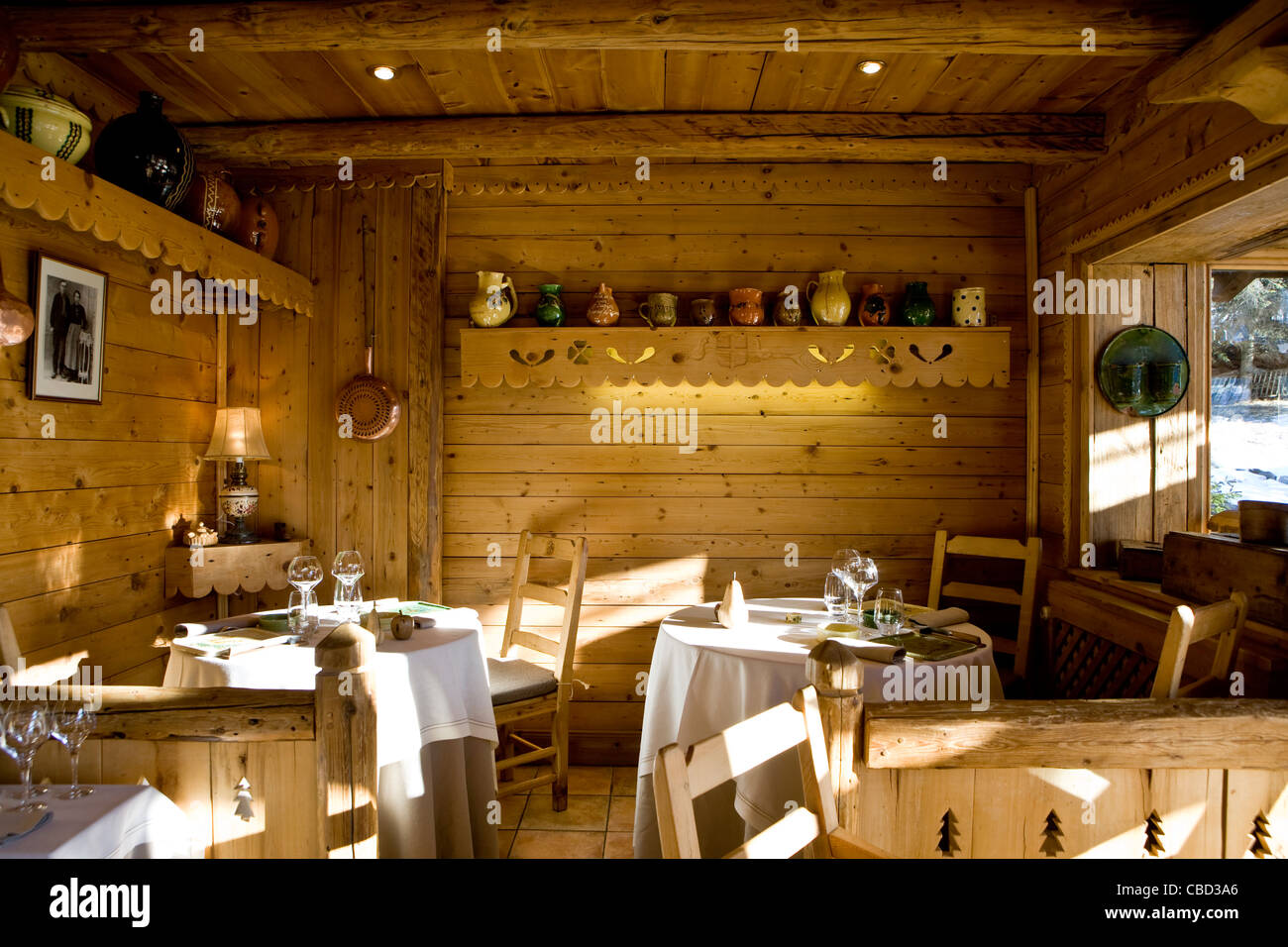 Interno del ristorante Foto Stock