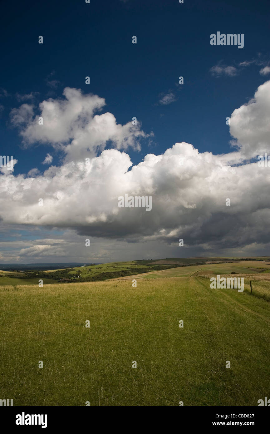 Il South Downs modo vicino a Brighton, East Sussex, Regno Unito Foto Stock