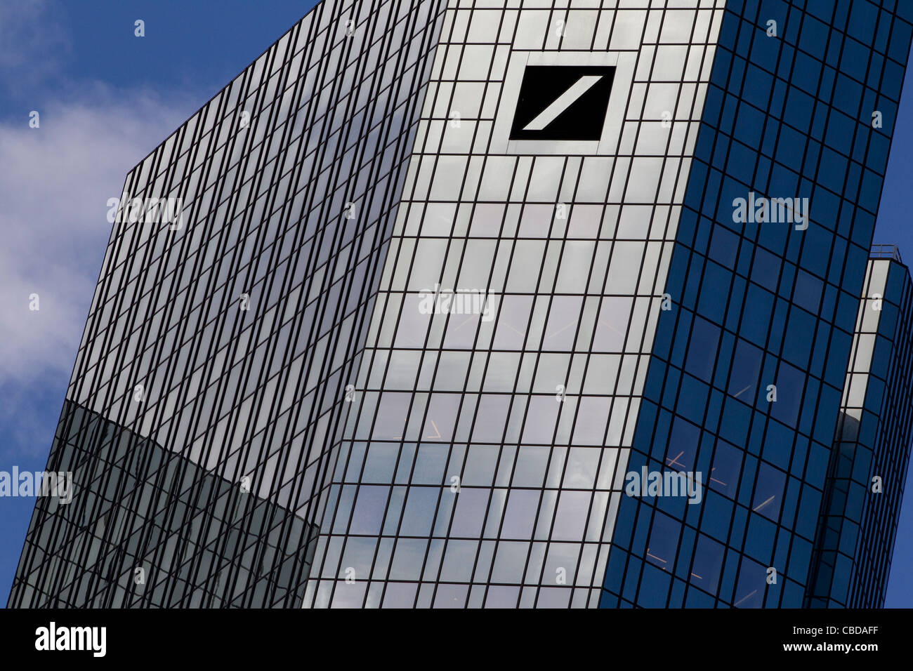 Deutsche Bank Headquarters Frankfurt am Main, Francoforte, Germania. Foto Stock