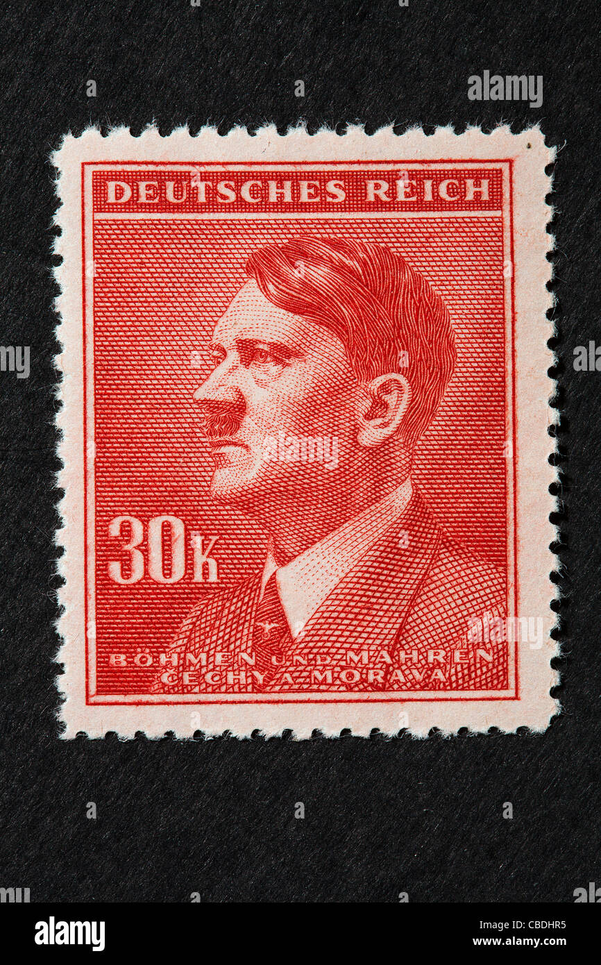 Post, francobollo, Adolf Hitler, Deutsches Reich, Protettorato di