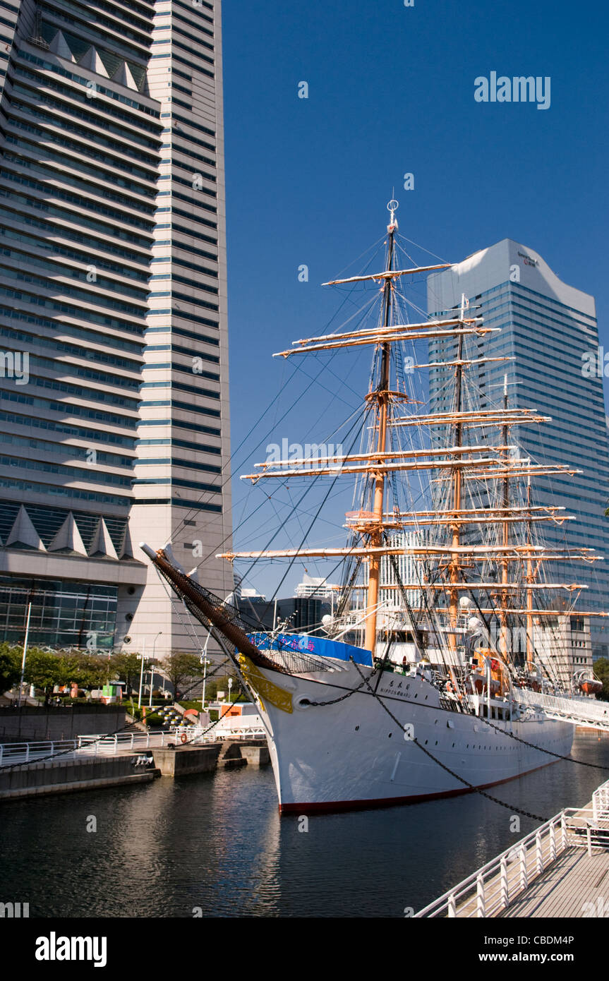 Nihonmaru a Minato Mirai Yokohama Giappone Foto Stock