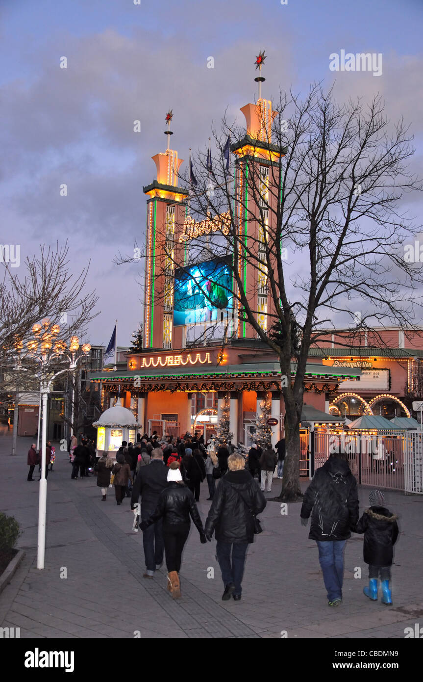 Ingresso di Liseberg Mercatino di Natale, Göteborg, Västergötland & Bohuslän Provincia, il Regno di Svezia Foto Stock