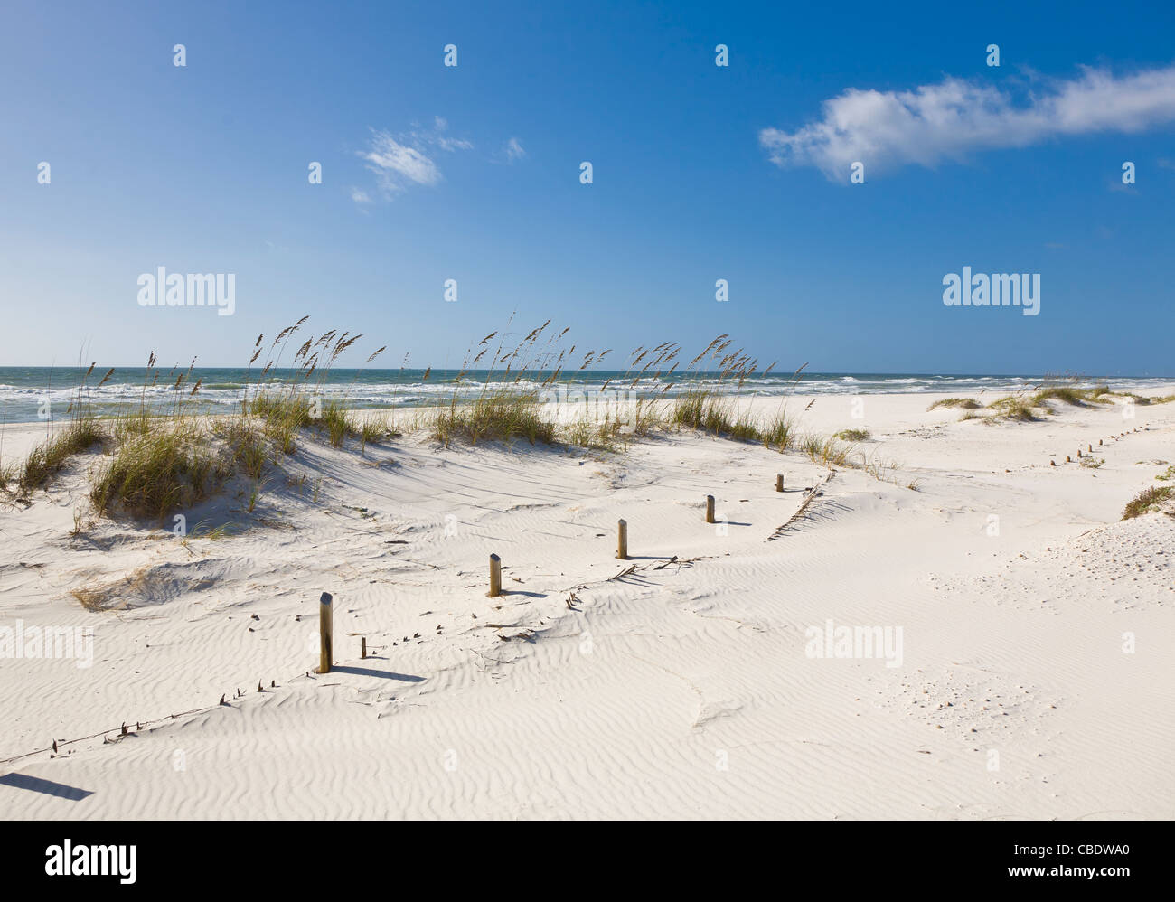 Le dune di sabbia del Perdido area chiave delle Gulf Islands National Seashore nei pressi di Pensacola Florida Foto Stock