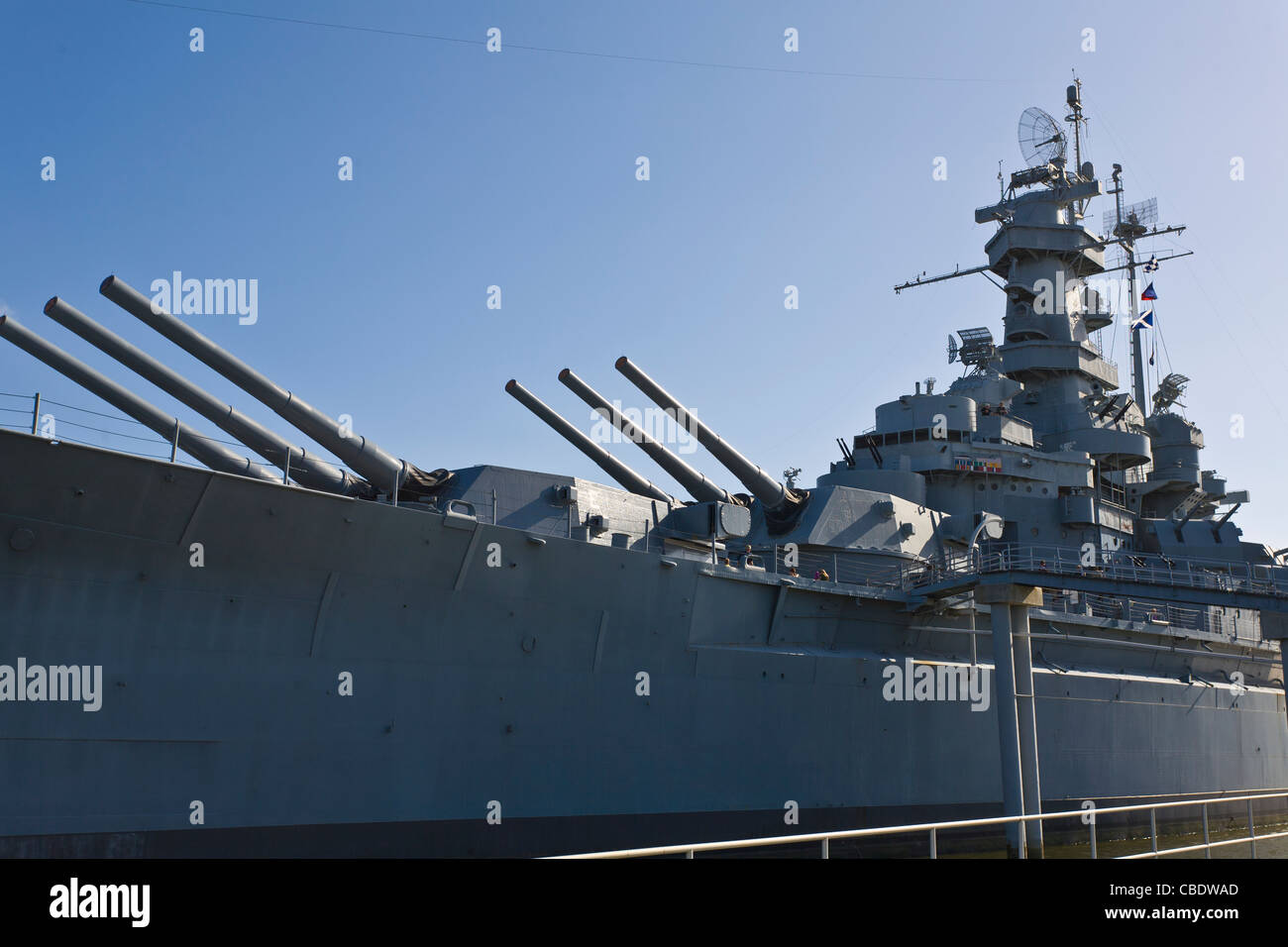 La Nave da Guerra USS Alabama Memorial Park attrazione turistica in Mobile in Alabama Foto Stock