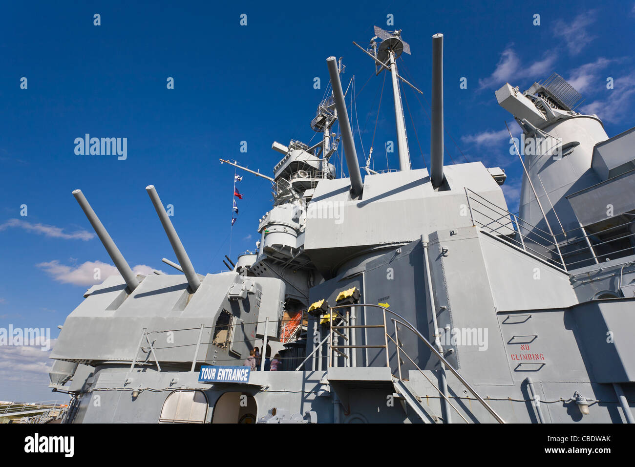 La Nave da Guerra USS Alabama Memorial Park attrazione turistica in Mobile in Alabama Foto Stock