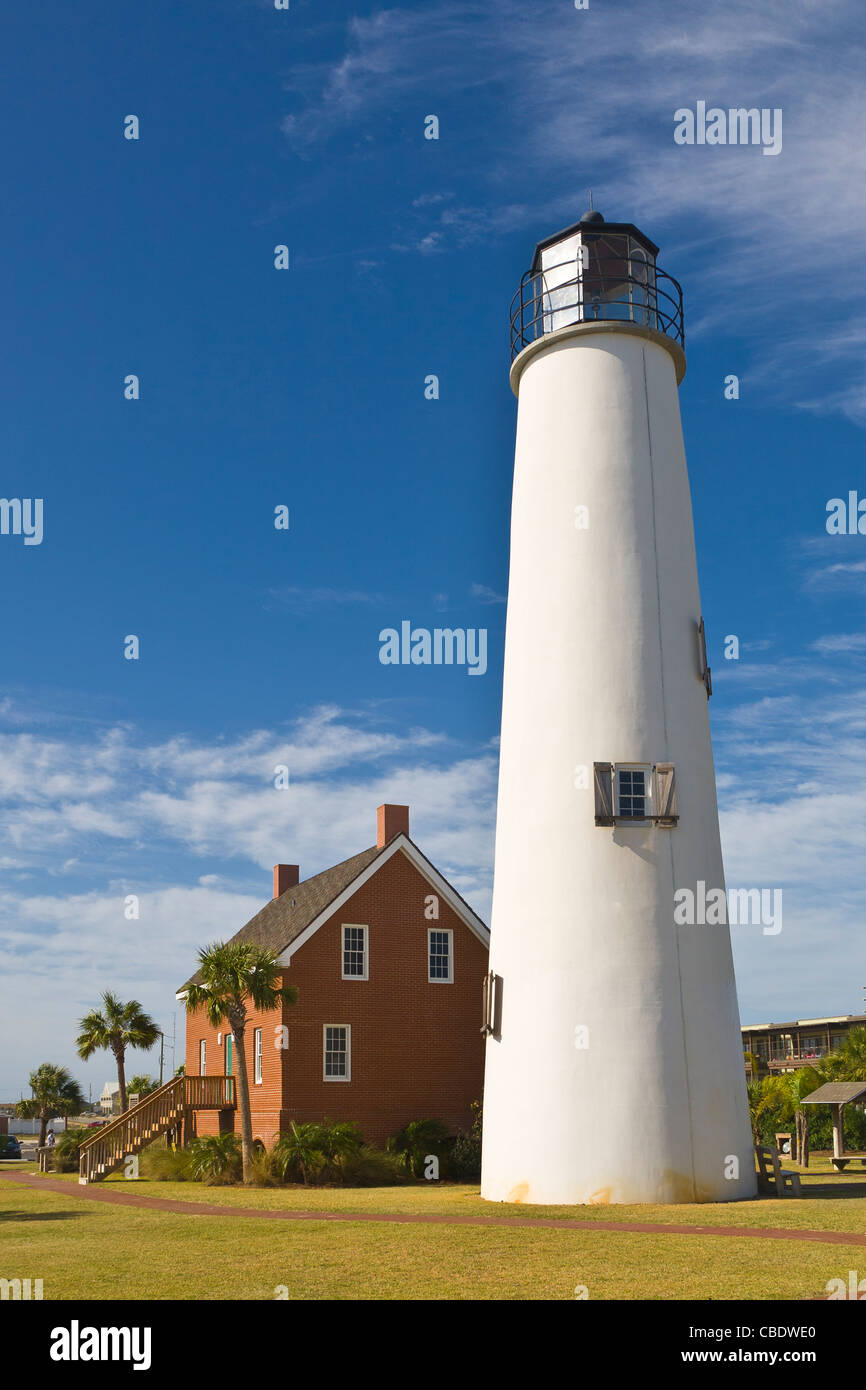 St George Island Lighthouse St George Island Florida Foto Stock