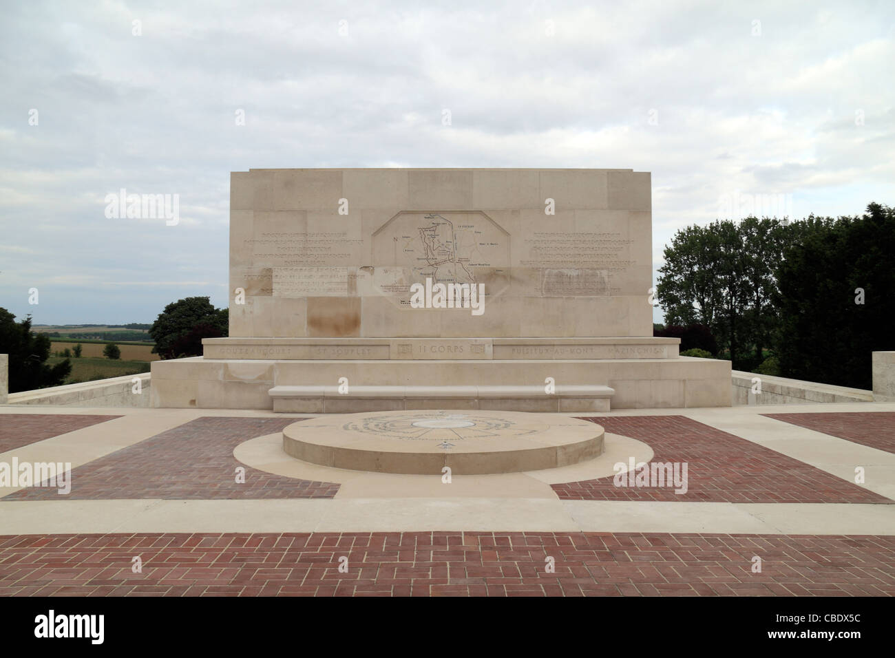 Il Bellicourt American monumento, St. Quentin (Aisne, Francia). Foto Stock