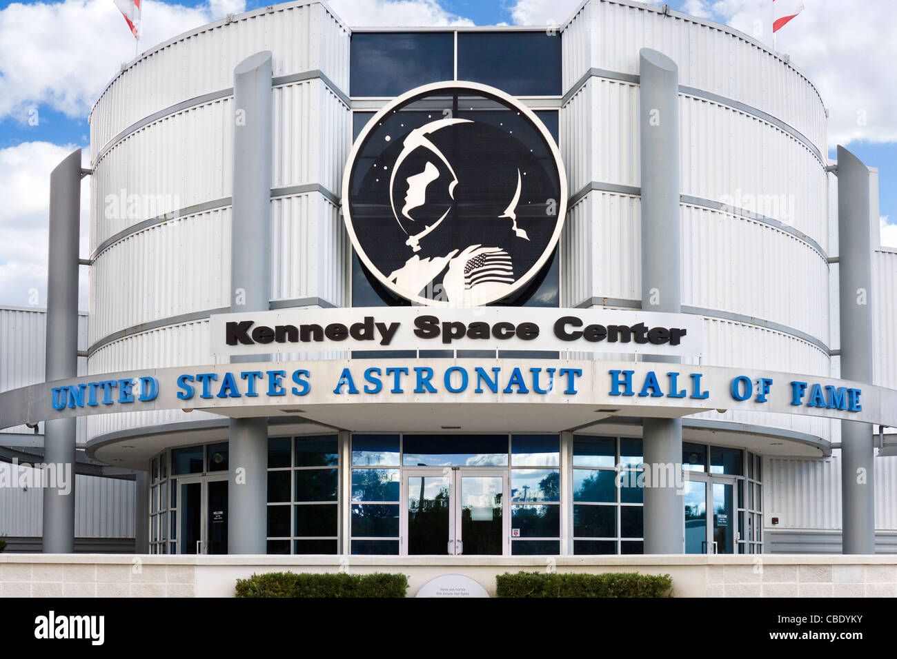 Il Centro Spaziale Kennedy Stati Uniti Astronaut Hall of Fame, Florida, Stati Uniti d'America Foto Stock