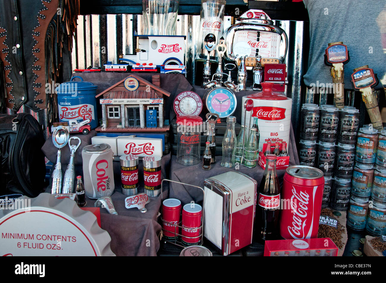 Kingman Route 66 Coca Cola segno Shop Arizona American Foto Stock