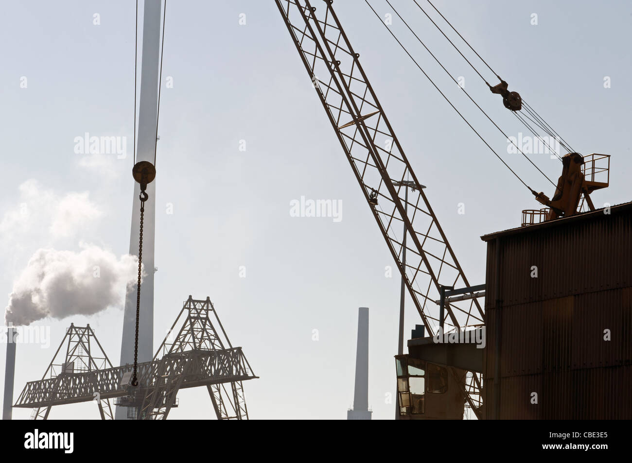 Industria pesante, Duisburg, Germania. Foto Stock