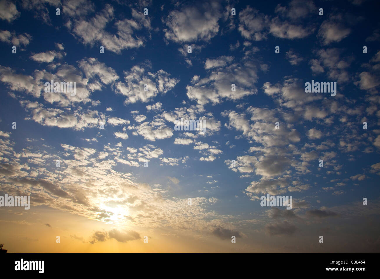 Tramonto mediterraneo Foto Stock