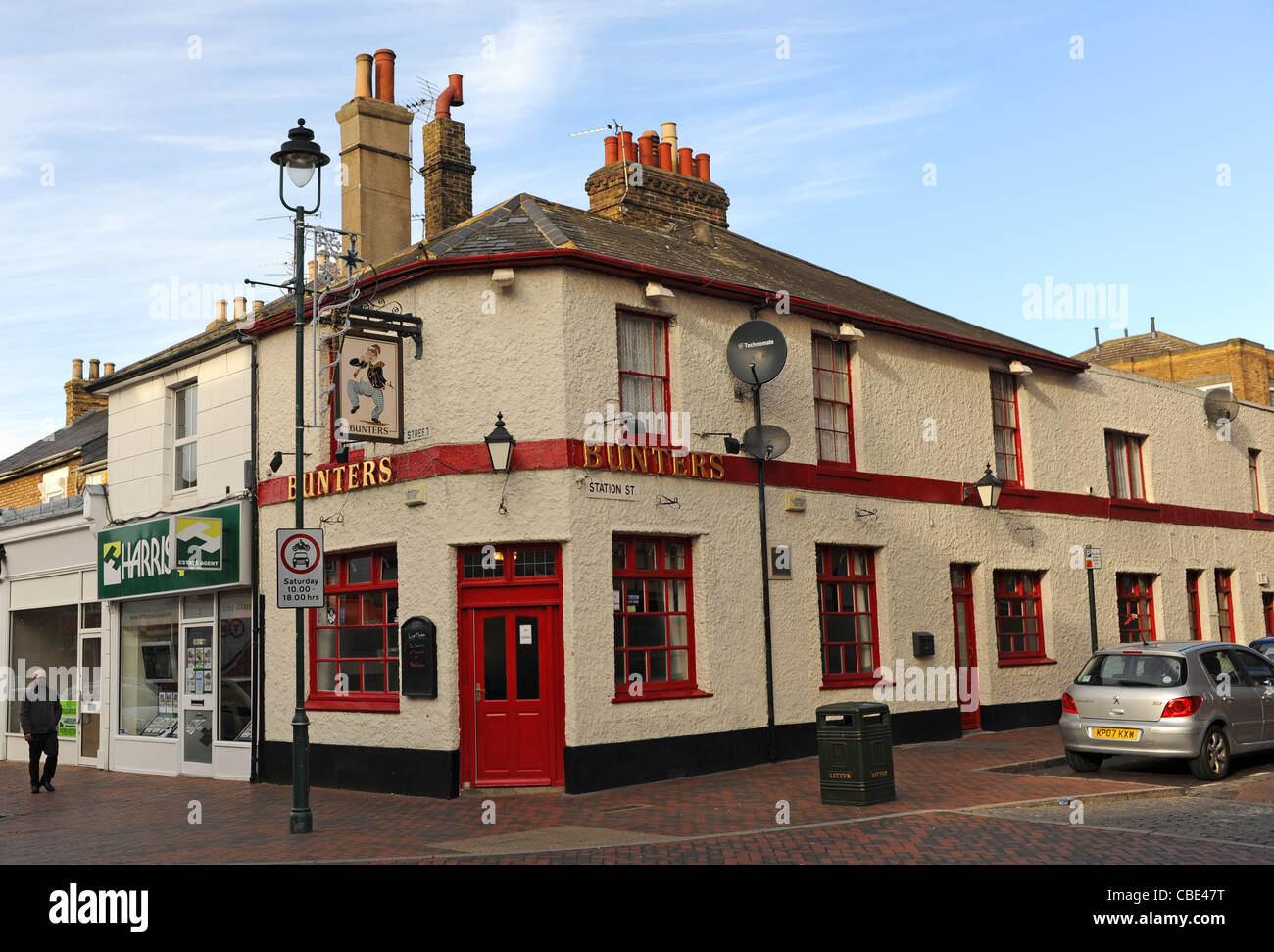 Bunters pub a Sittingbourne High Street Kent UK Foto Stock