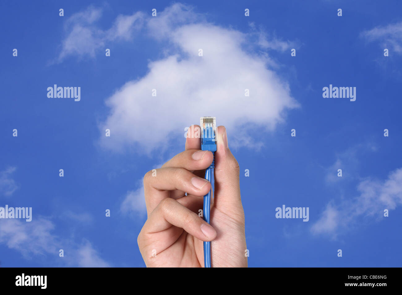 Il cloud computing innovazione concetto digitale Foto Stock