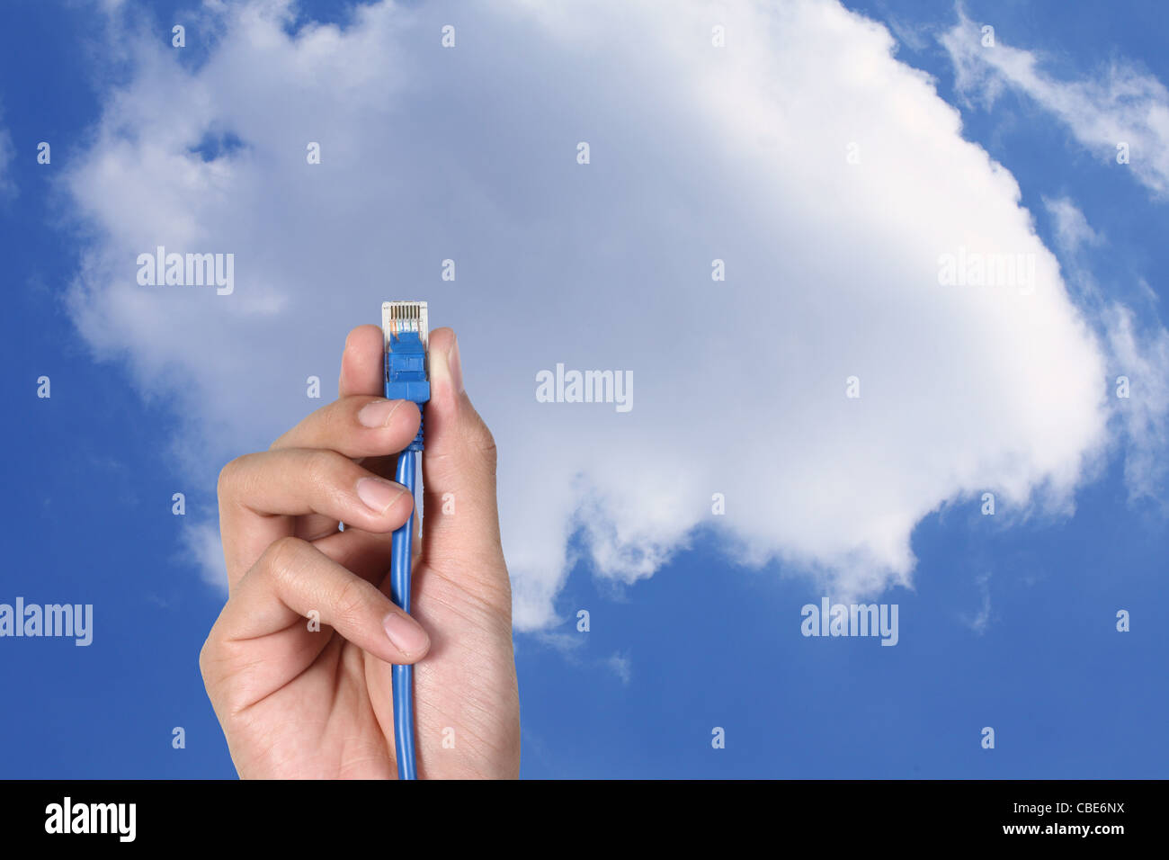 Il cloud computing innovazione concetto digitale Foto Stock