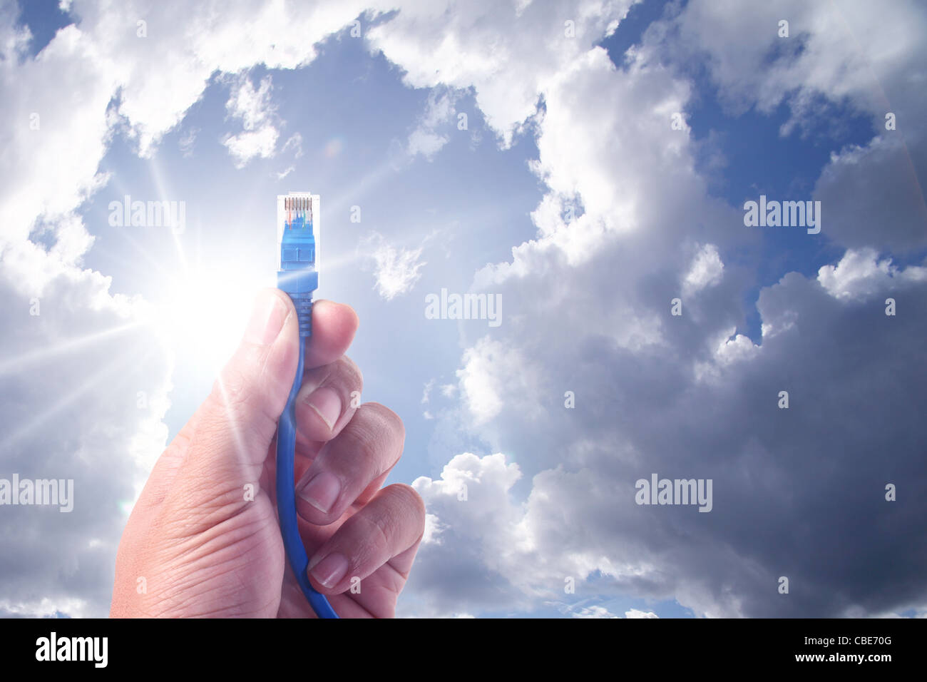 Il cloud computing innovazione concetto digitale Foto Stock