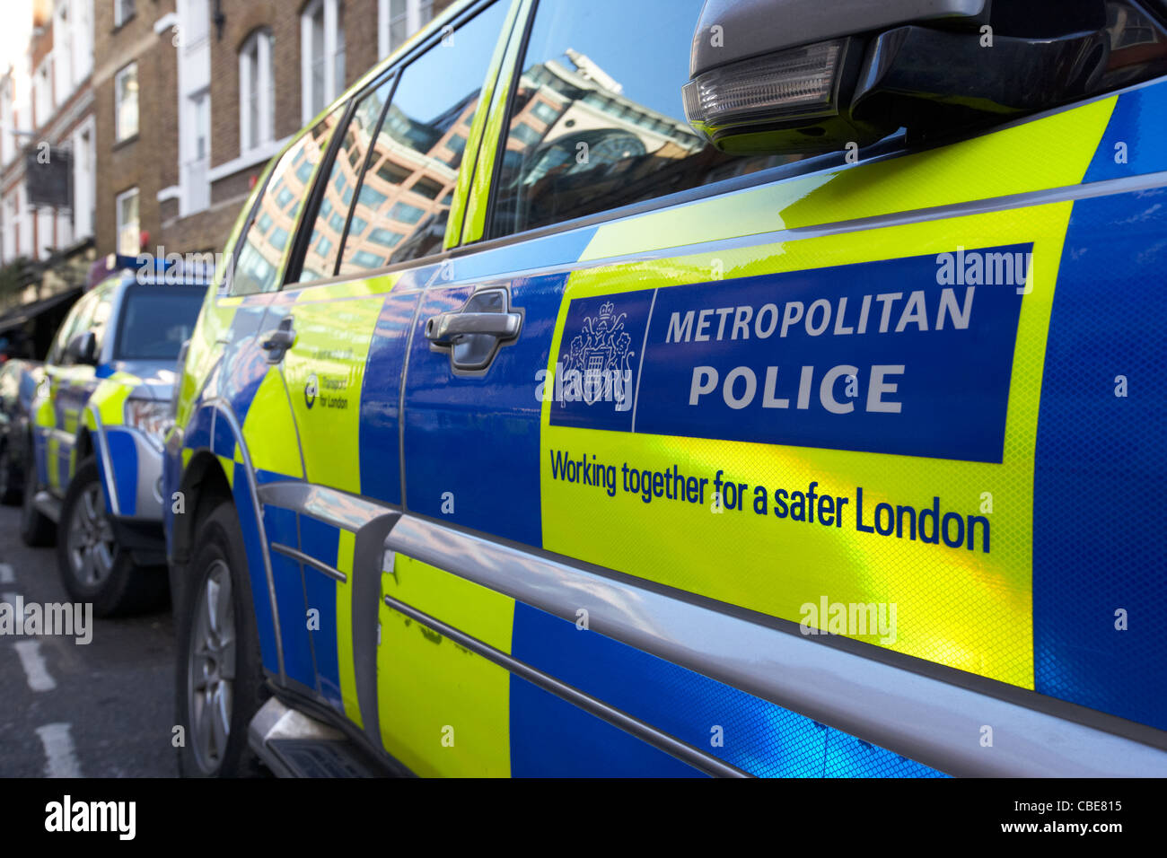 La Metropolitan Police veicoli Londra Inghilterra Regno Unito Regno Unito Foto Stock