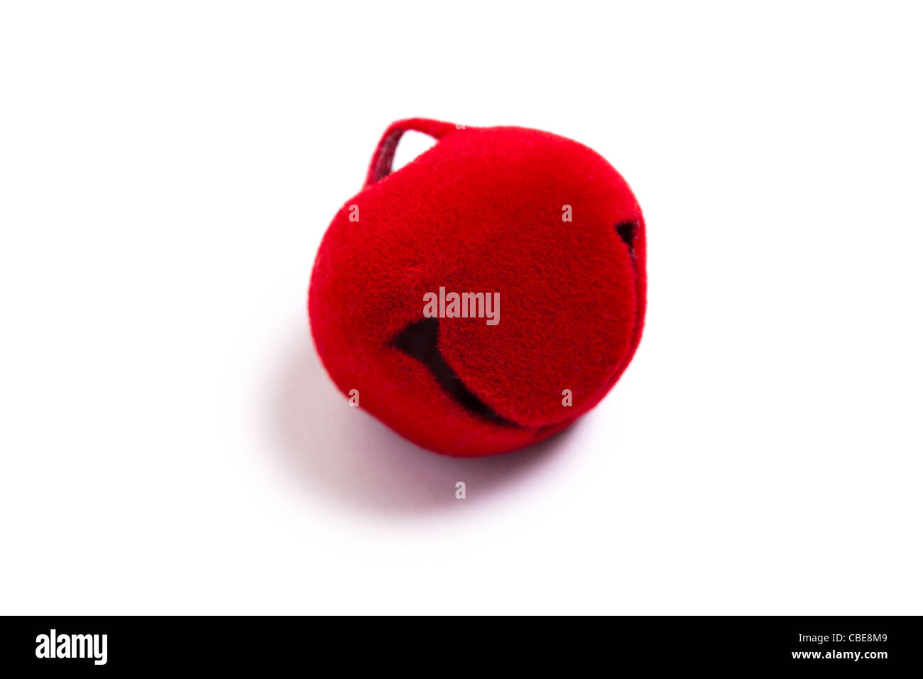 Campana di rosso per la decorazione di Natale Foto Stock