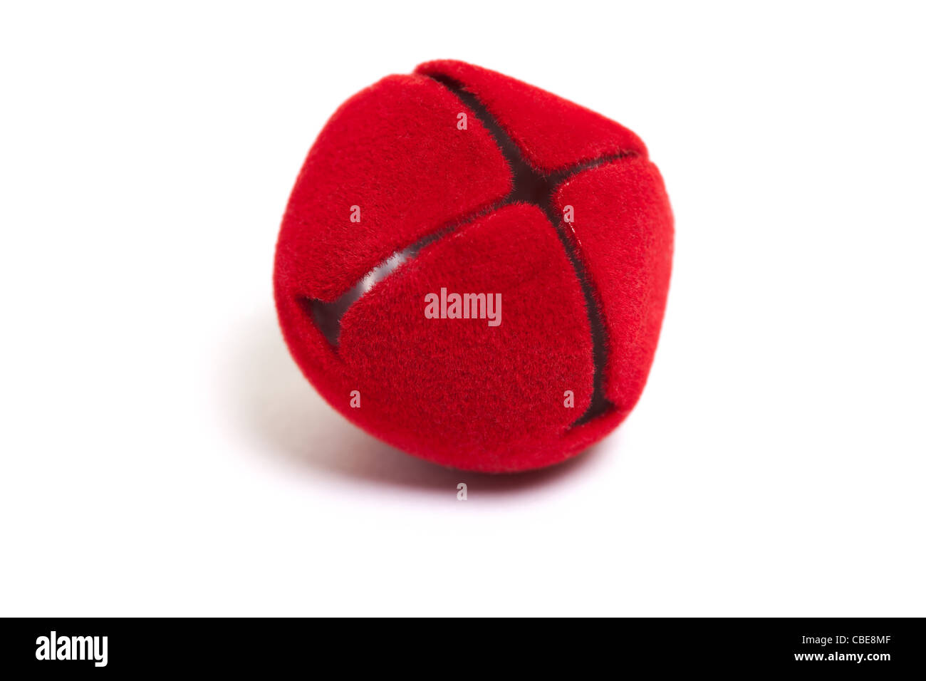 Campana di rosso per la decorazione di Natale Foto Stock