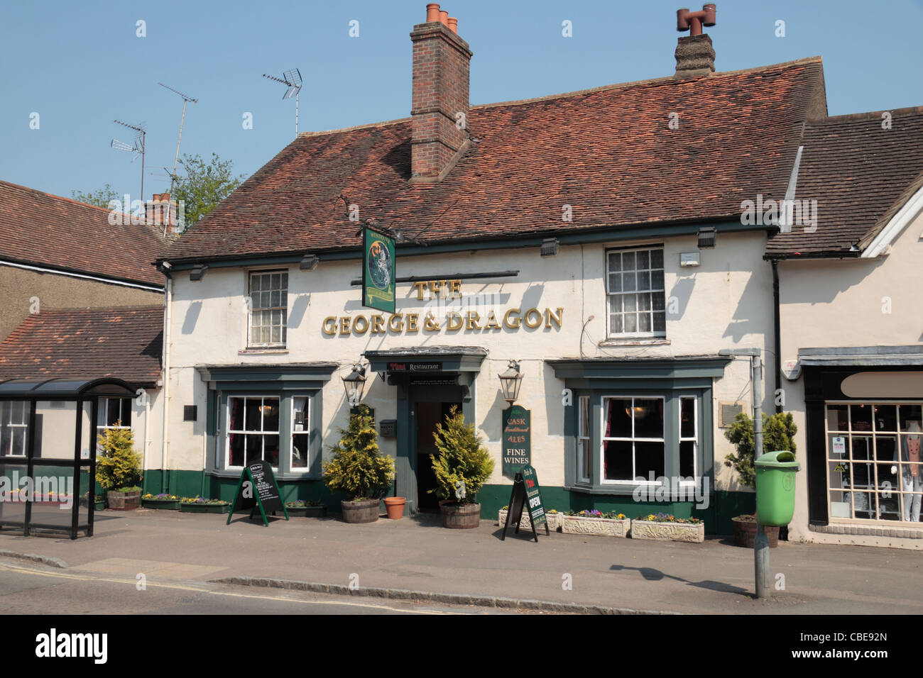 Il George & Dragon ristorante e public house in Wendover Town Center, Buckinghamshire, UK. Foto Stock