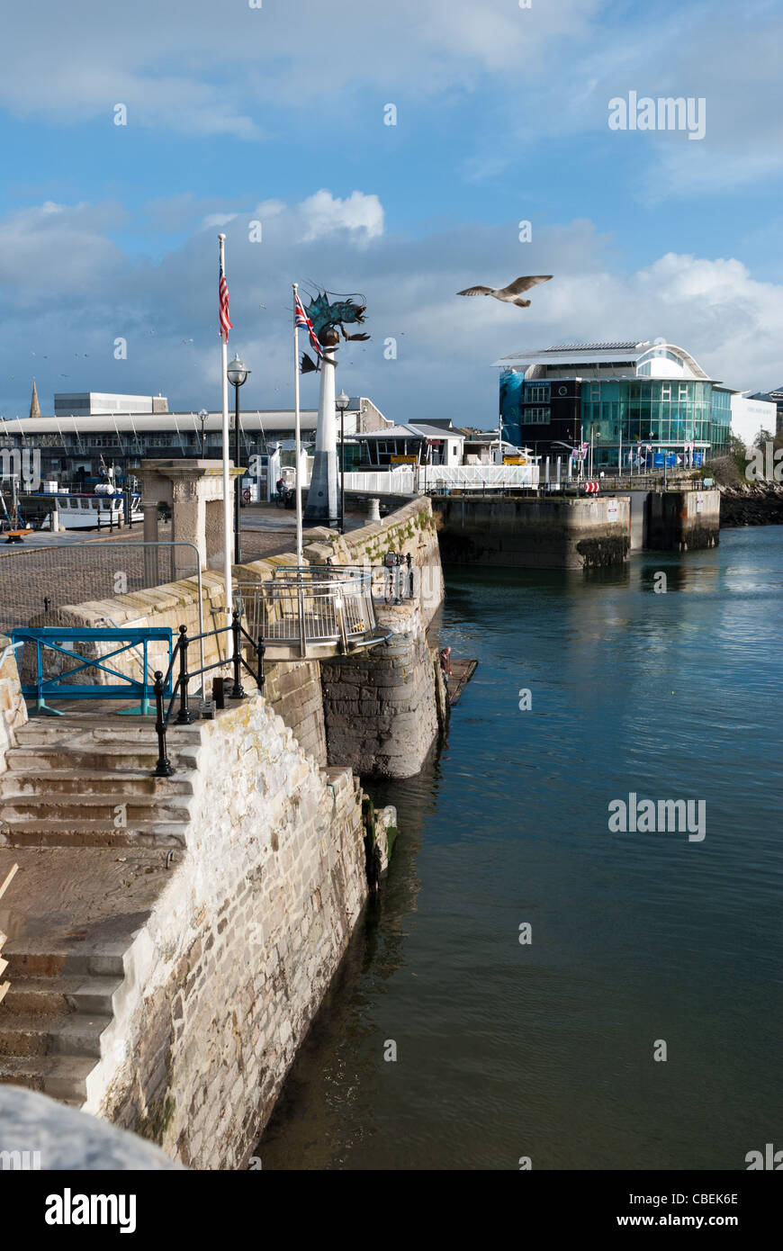 National Marine Aquarium a Sutton nel porto di Plymouth Foto Stock