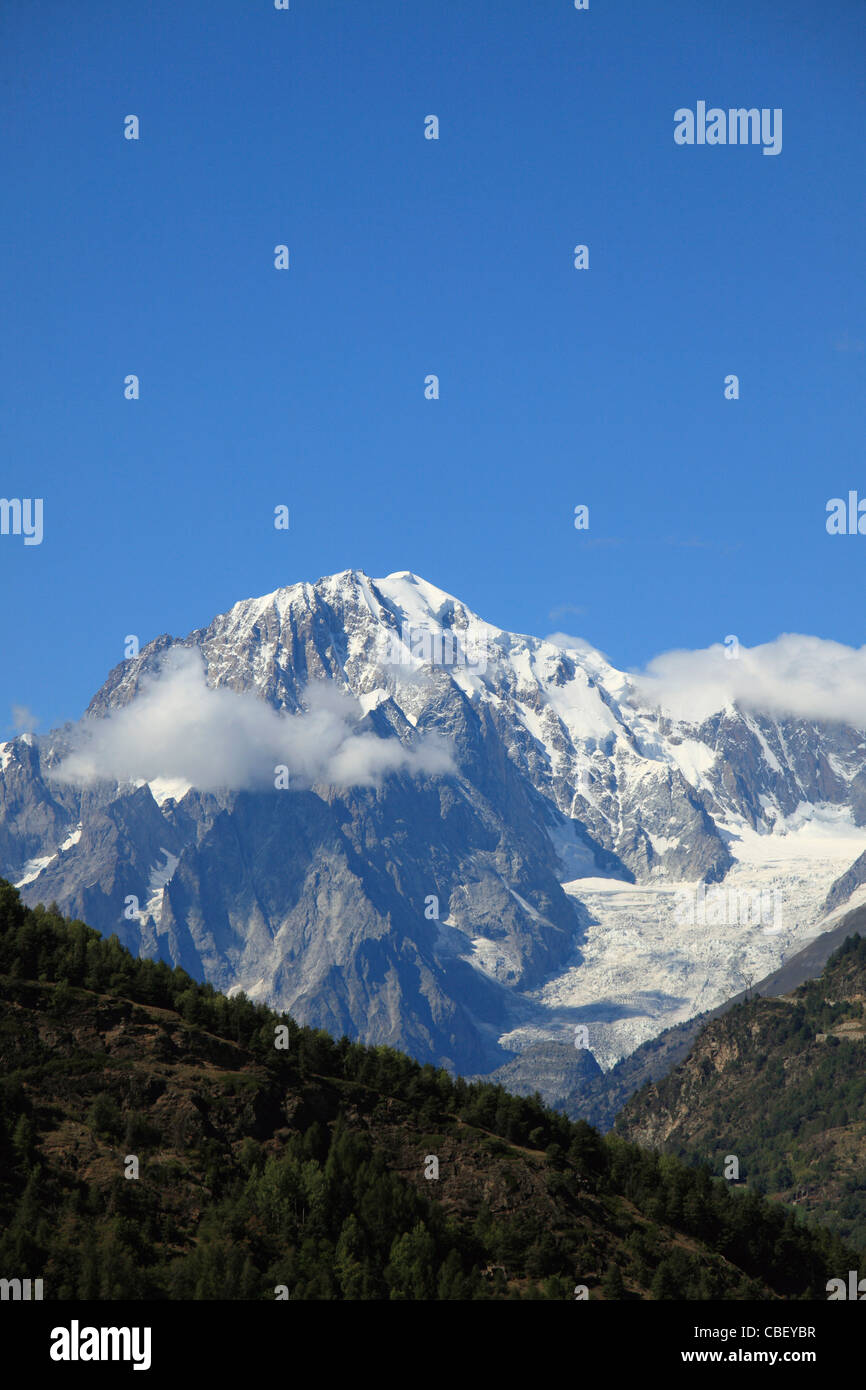 L'Italia, Alpi, Valle d'Aosta, Mont Blanc Foto Stock