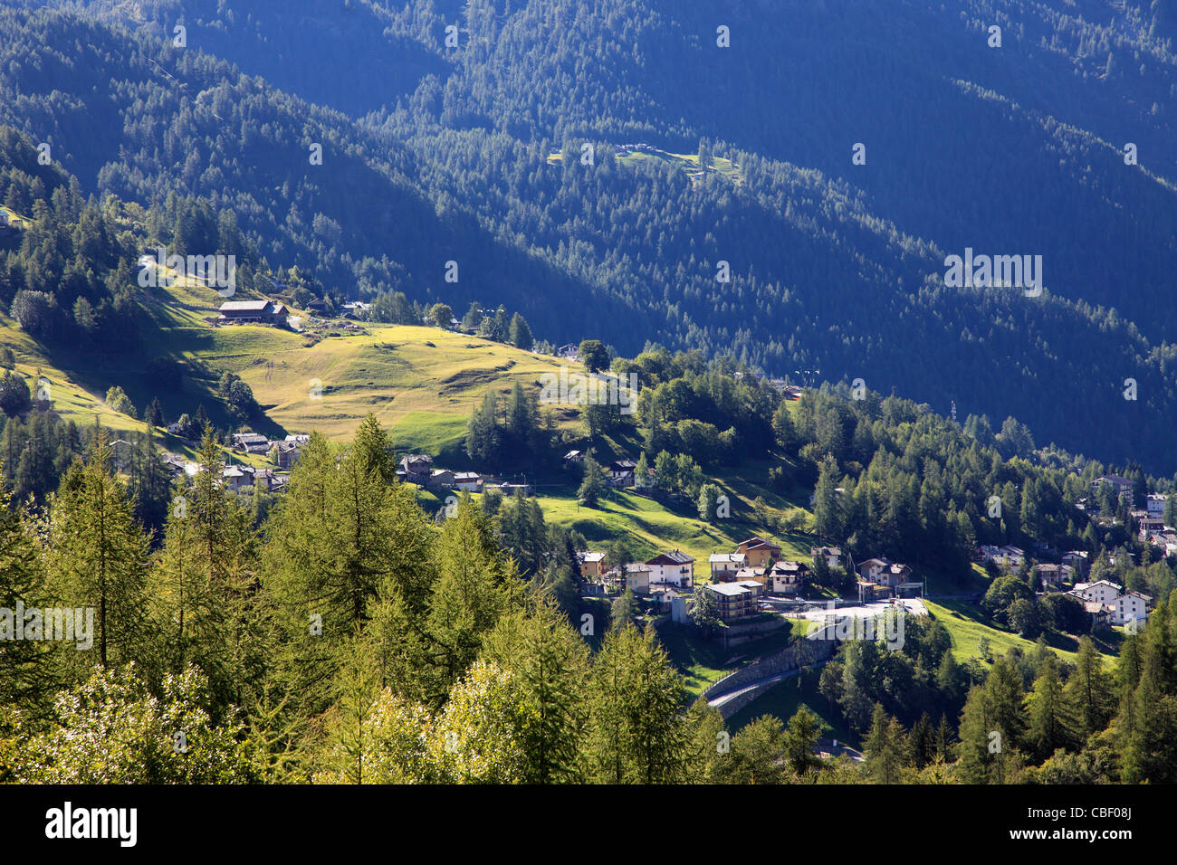 L'Italia, Alpi, Valle d'Aosta, Valtournenche, paesaggio, Foto Stock