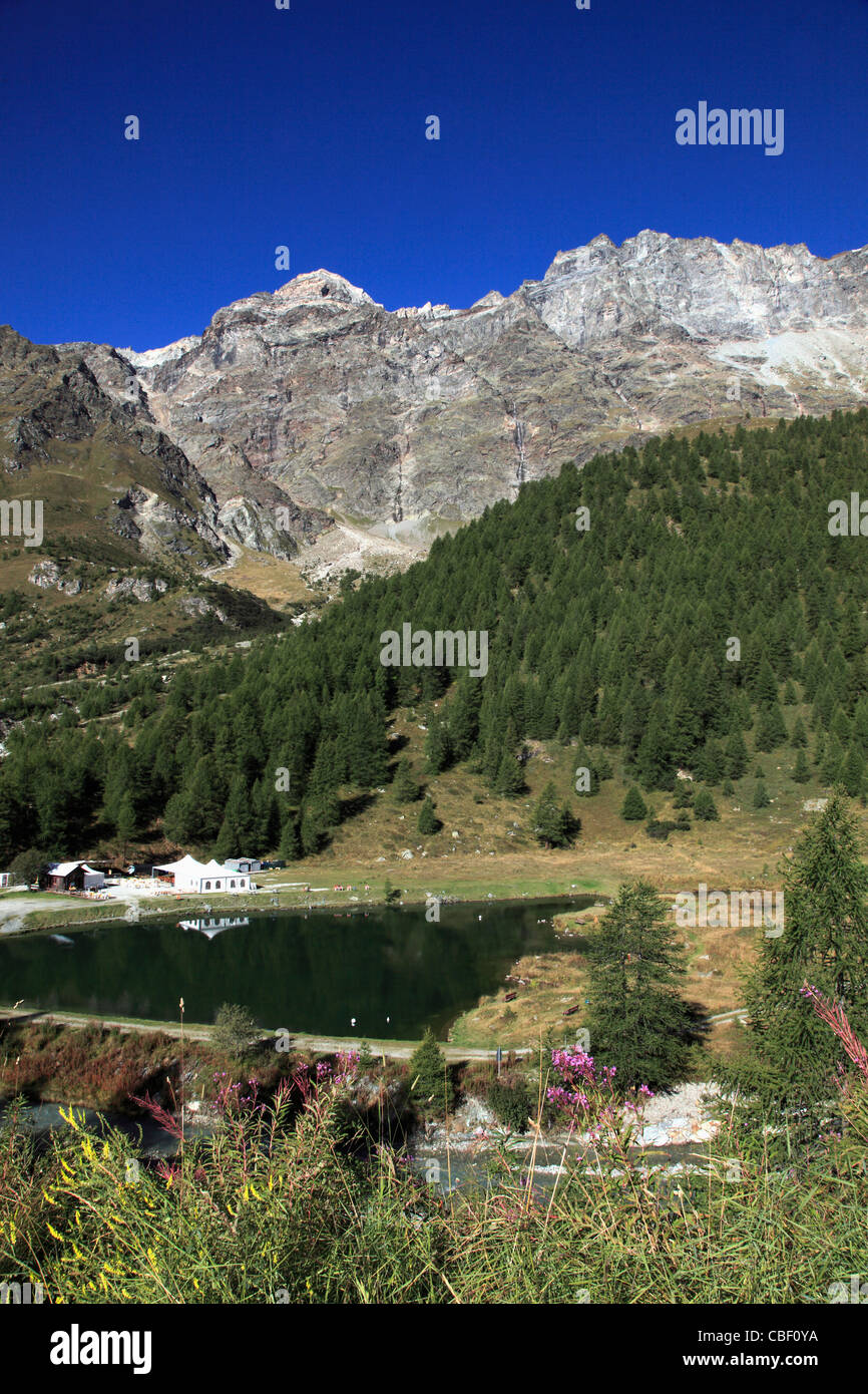 L'Italia, Alpi, Valle d'Aosta, Valtournenche, paesaggio, Foto Stock