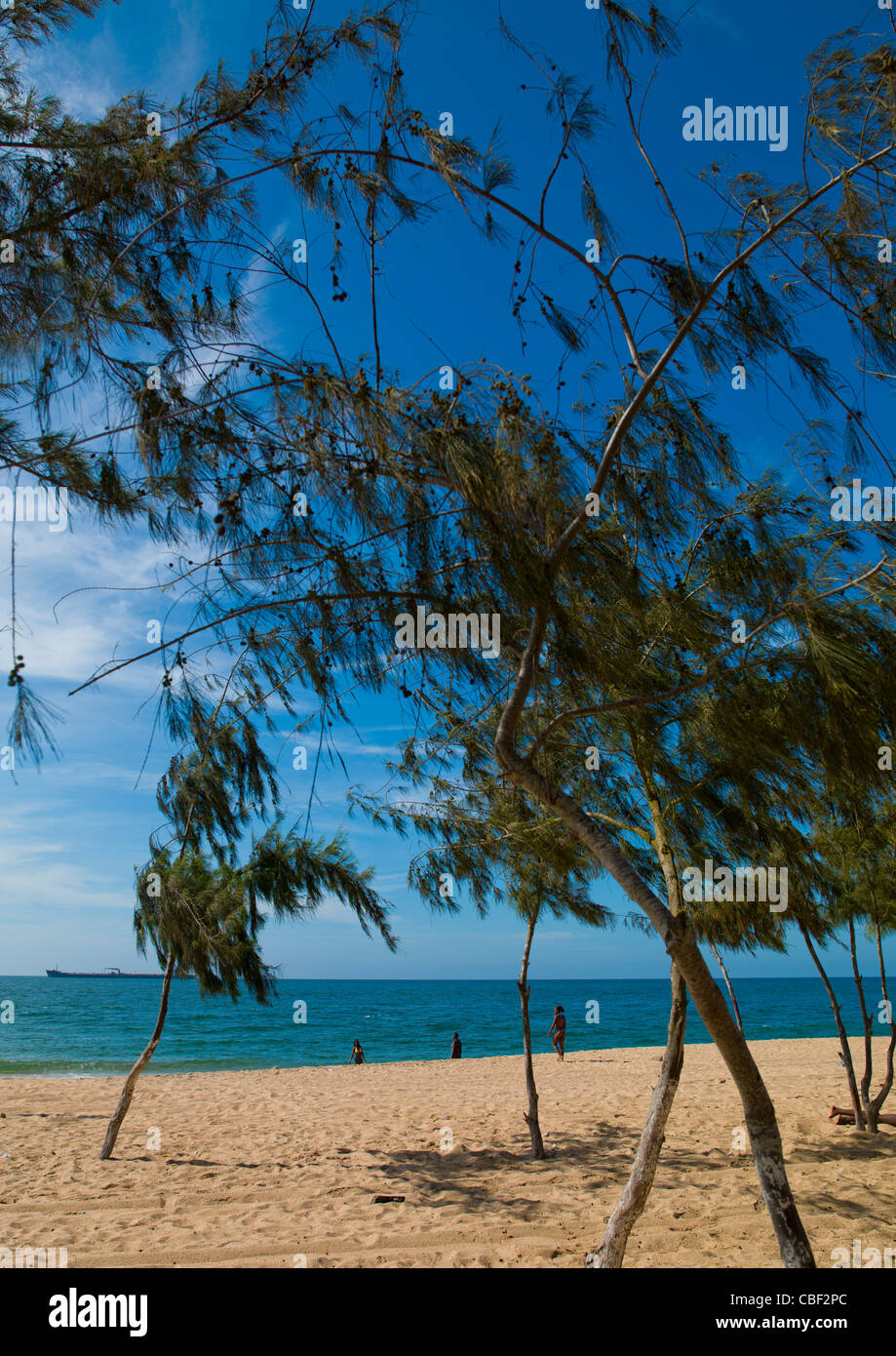 Spiaggia di Lobito in Angola Foto Stock