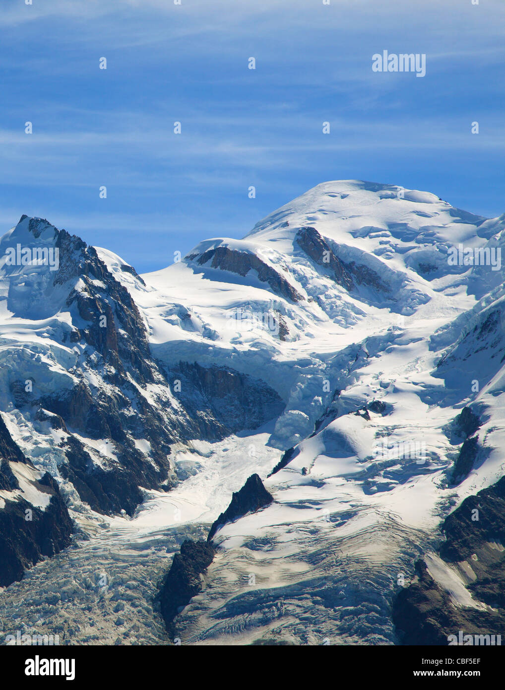 Francia Alpi Savoie Chamonix Mont Blanc Foto Stock