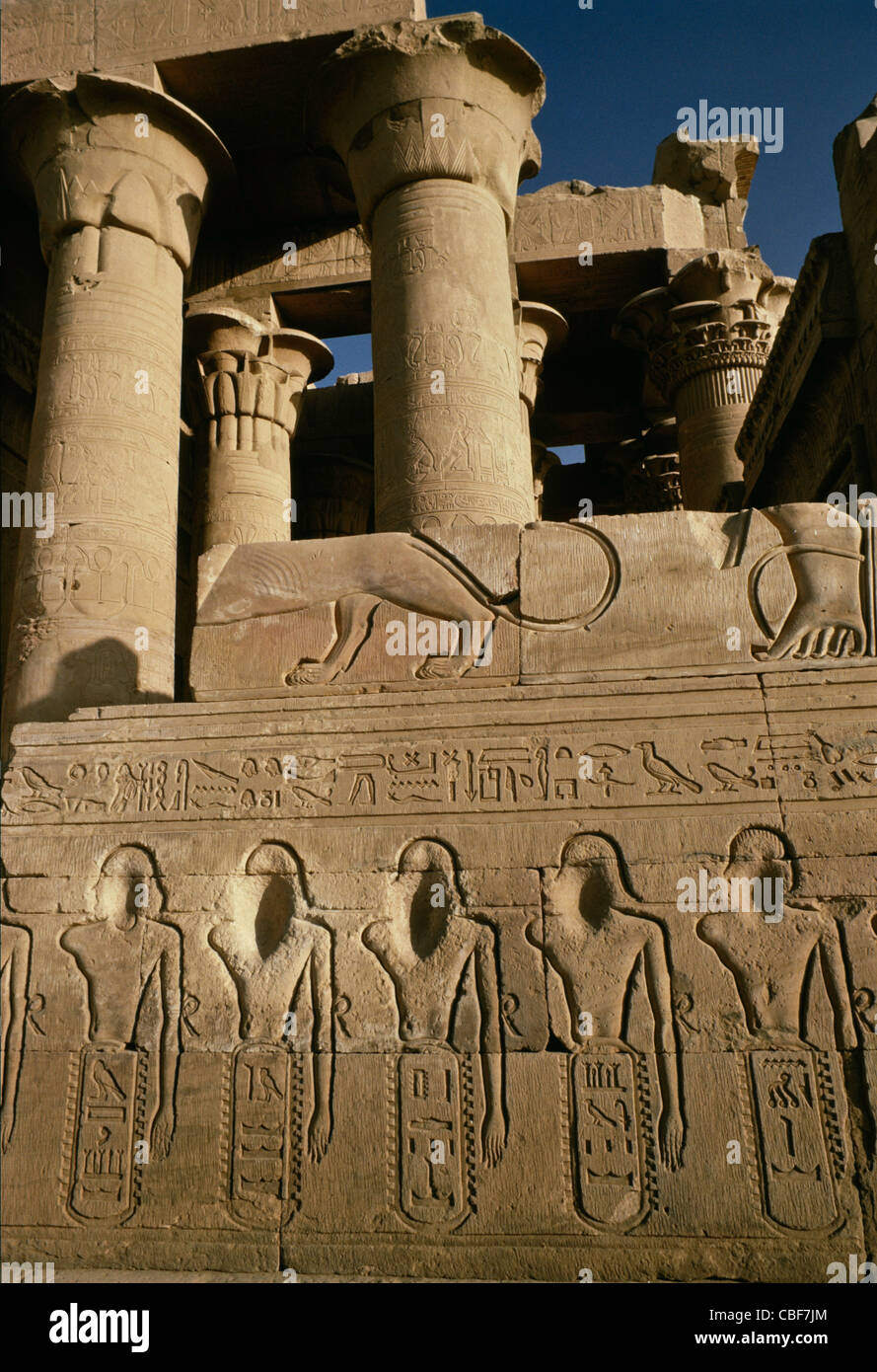 Tempio di Kom Ombo, Egitto Foto Stock