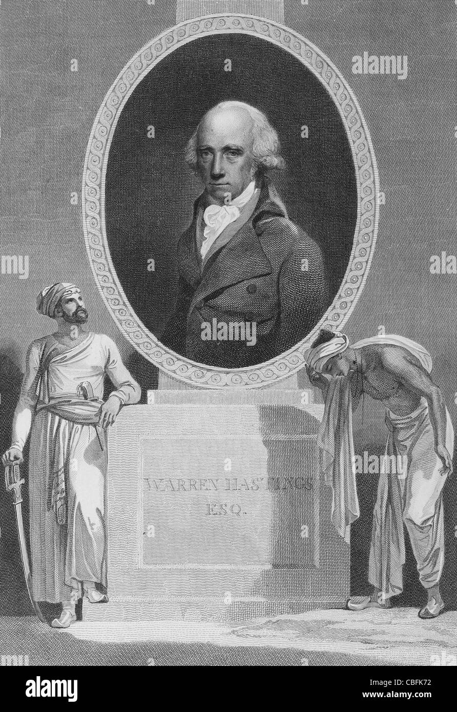 WARREN HASTINGS (1732-1818), primo Governatore generale dell India Foto Stock