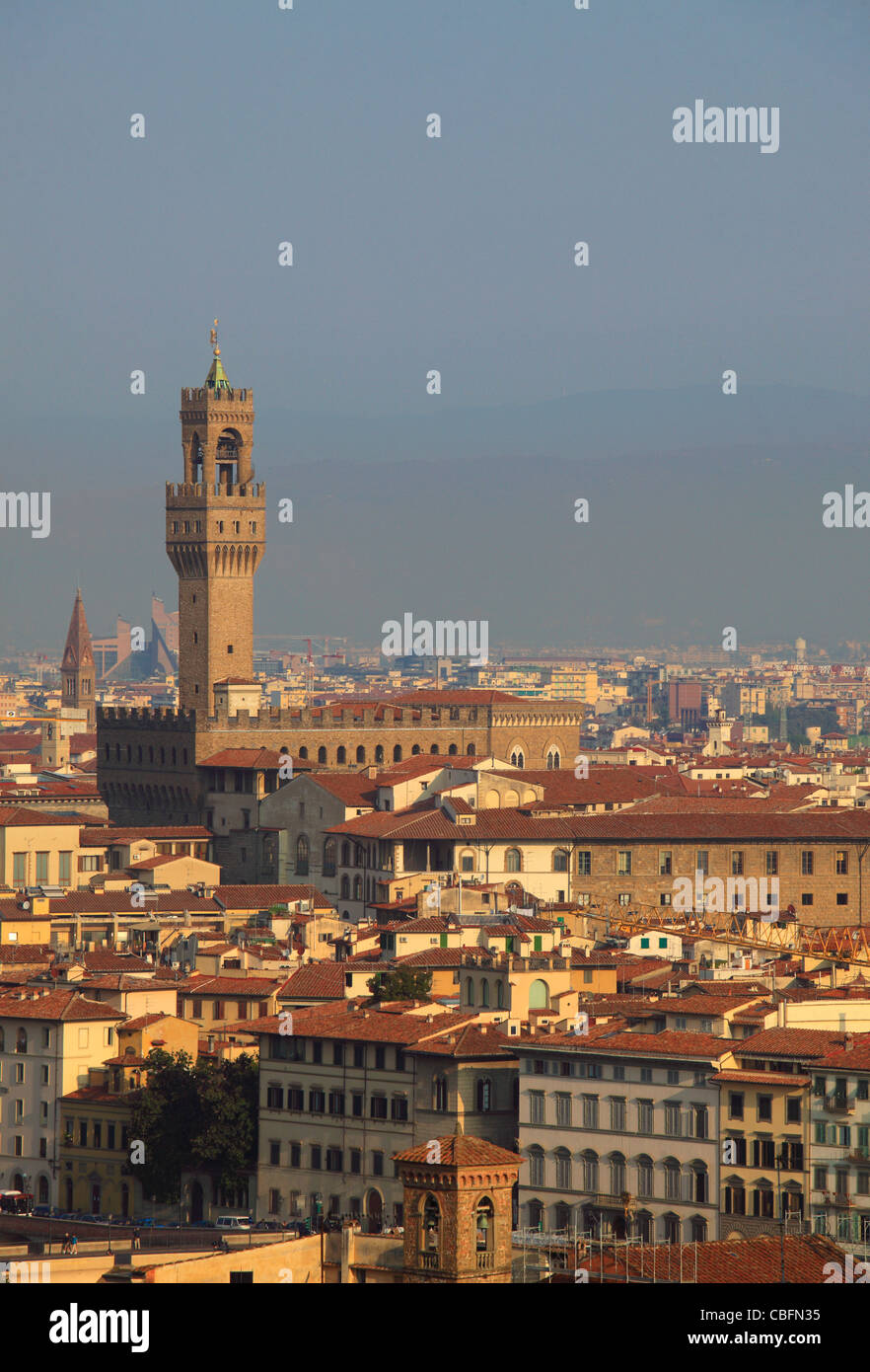 L'Italia, Toscana, Firenze, skyline, Palazzo Vecchio, Foto Stock