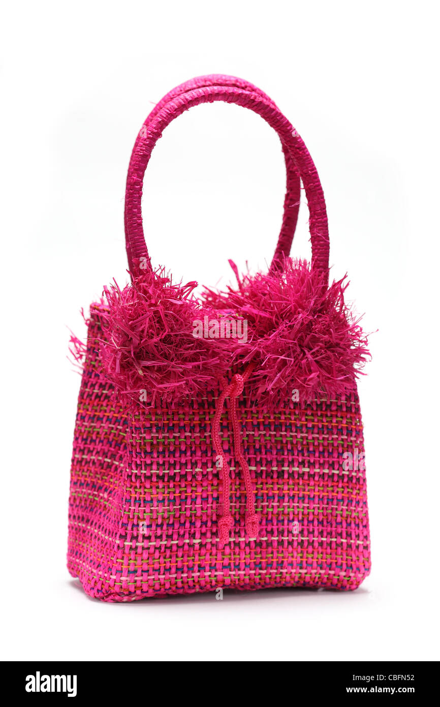 Piccola borsa rosa Foto Stock