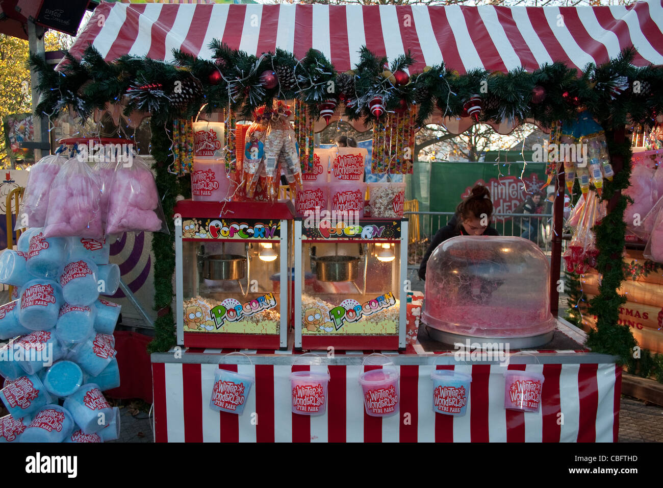 Winter Wonderland di Hyde Park fair London Foto Stock