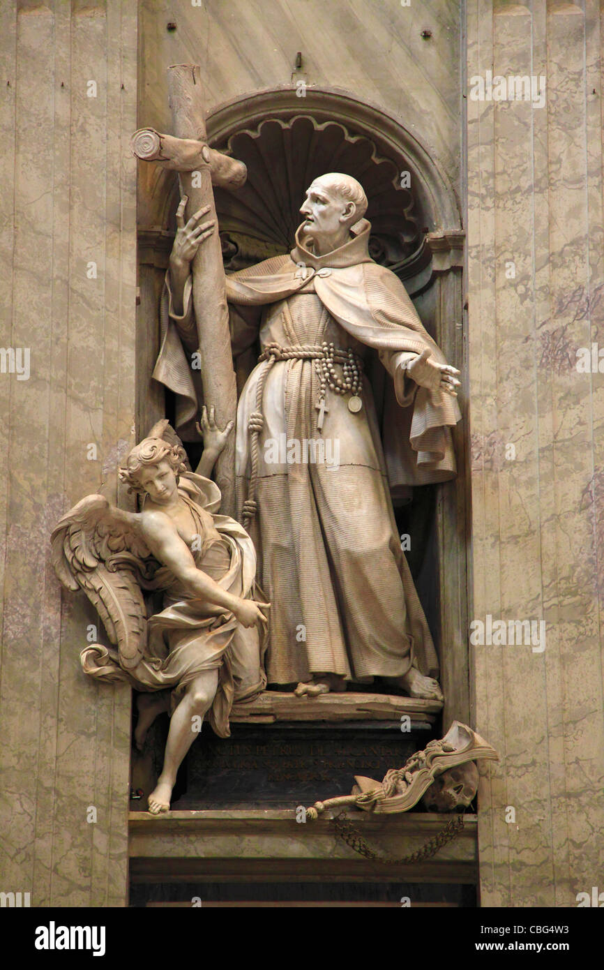 Italia, Roma, Vaticano, la Basilica di San Pietro, interna Foto Stock