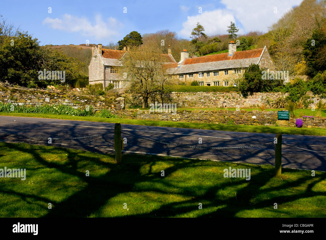 Mottistone Manor, Brightstone, Isle of Wight, England, Regno Unito Foto Stock