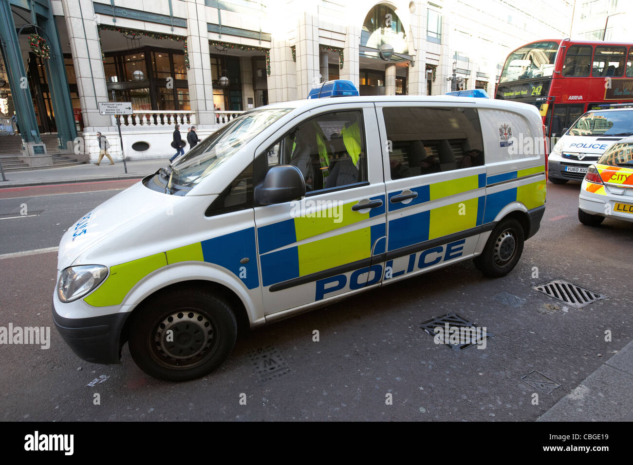 Città di Londra veicolo polizia Londra Inghilterra Regno Unito Regno Unito Foto Stock