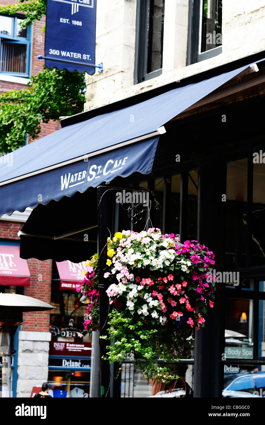 Water St Cafe nel centro cittadino di Vancouver, Canada. Foto Stock