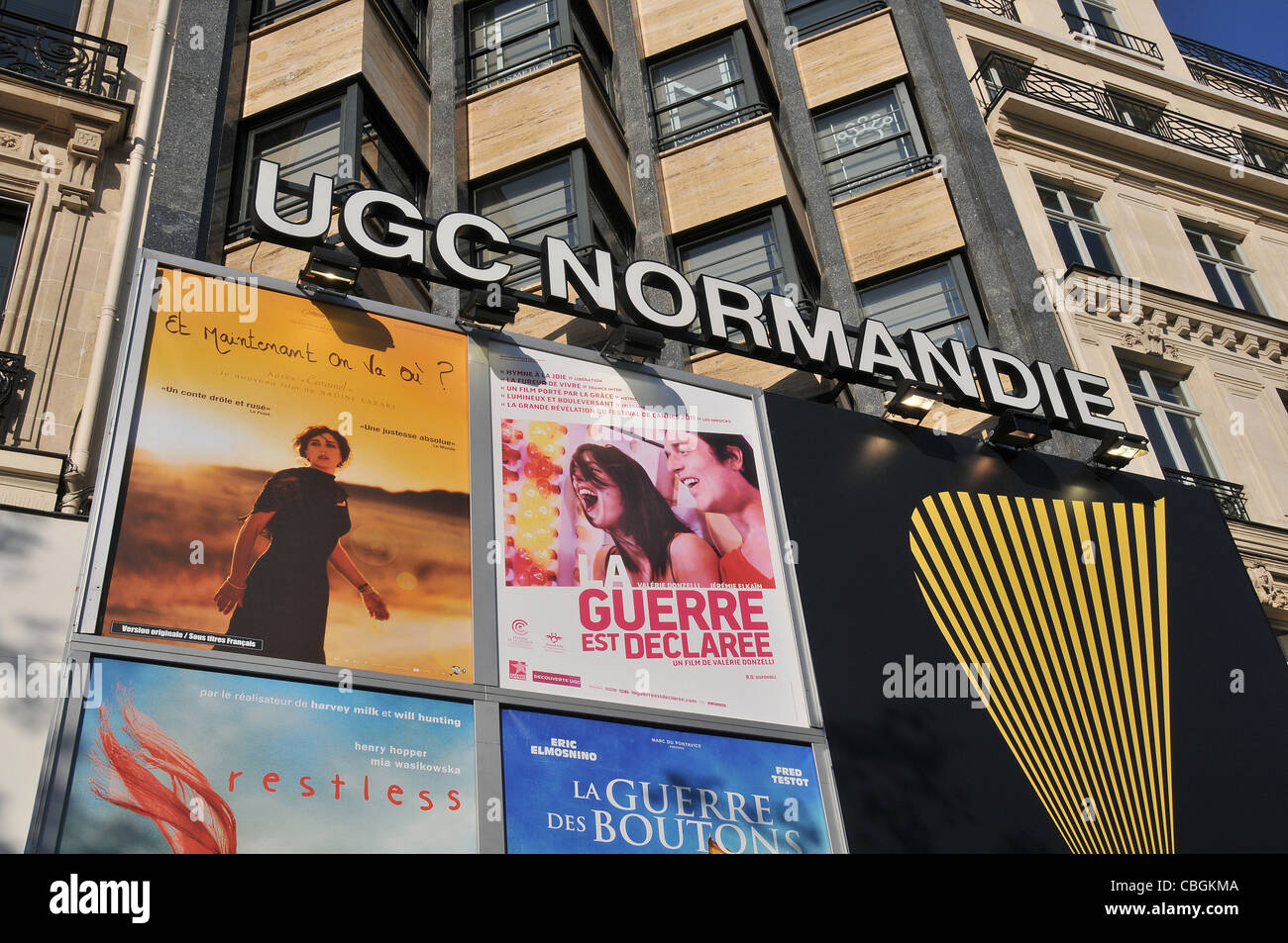 UGC Normandie cinéma sugli Champs Elysées, Parigi, Francia Foto Stock