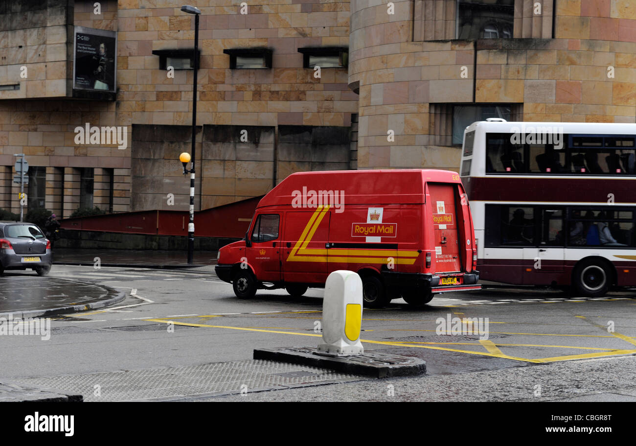 Royal Mail delivery van. Edimburgo, Scozia Foto Stock