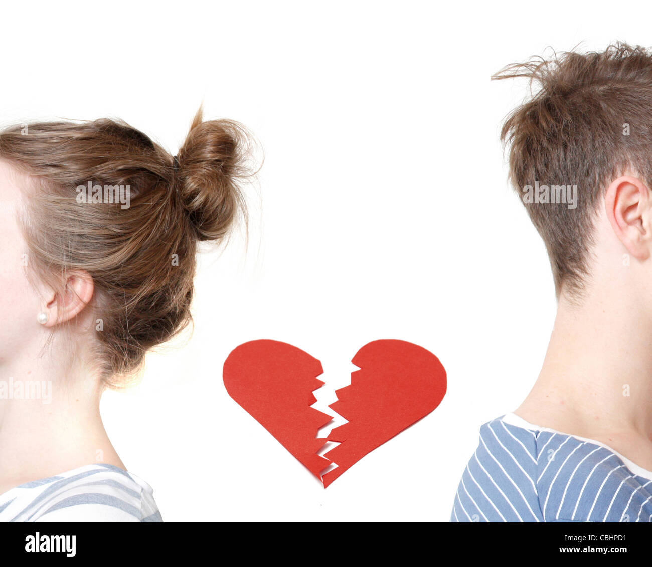 Cuore spezzato Foto Stock