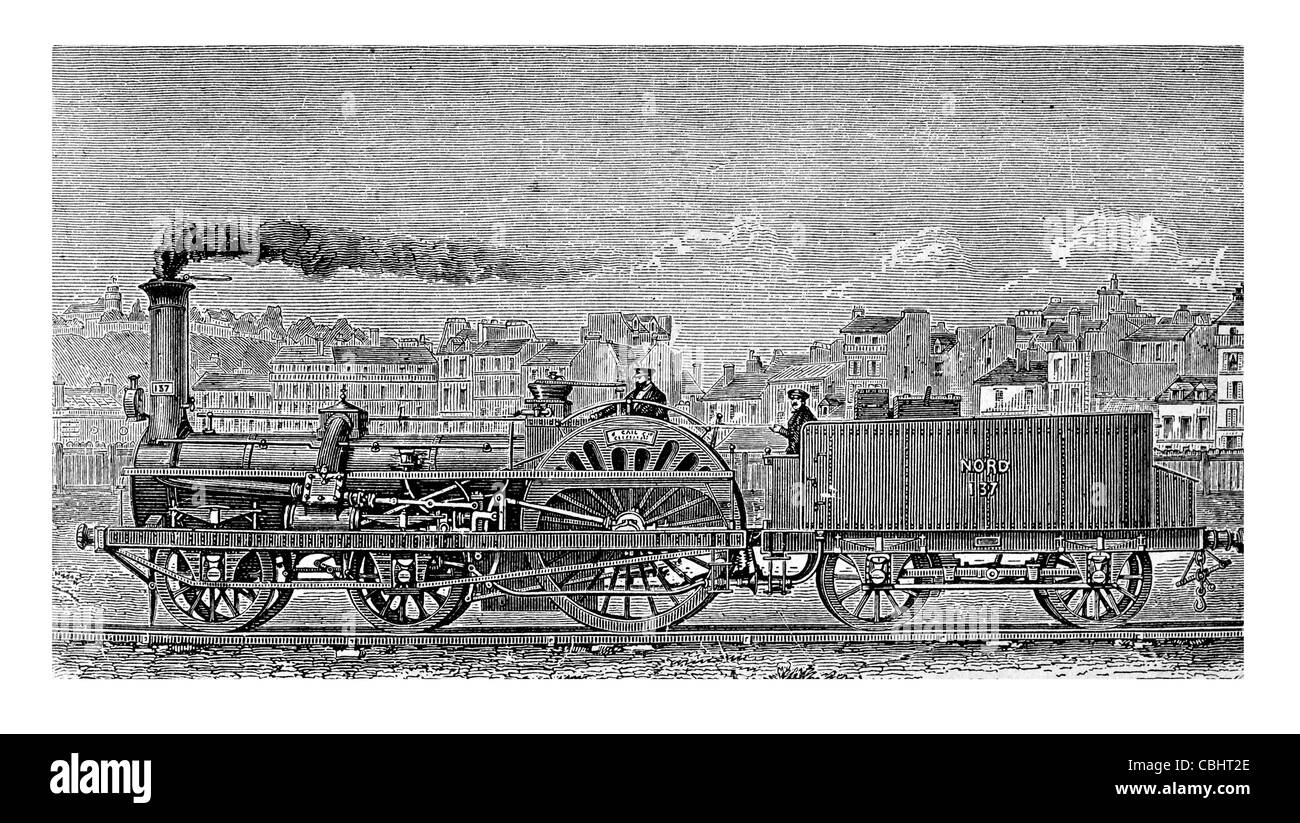 Tipo di locomotiva merci ha sei ruote Engerth accoppiato veicolo ferroviario trasporto in treno a vapore viaggio motore veicolo cingolato Foto Stock