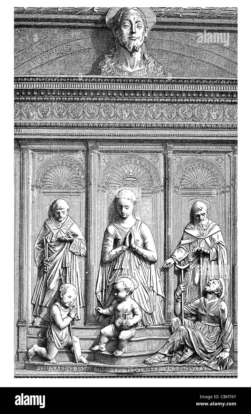 La masterizzazione del campione mediante il processo Firmin Gillot santo olio rilievografia sollievo per la stampa di libri di arte libri di artigianato testo fotoincisione Foto Stock