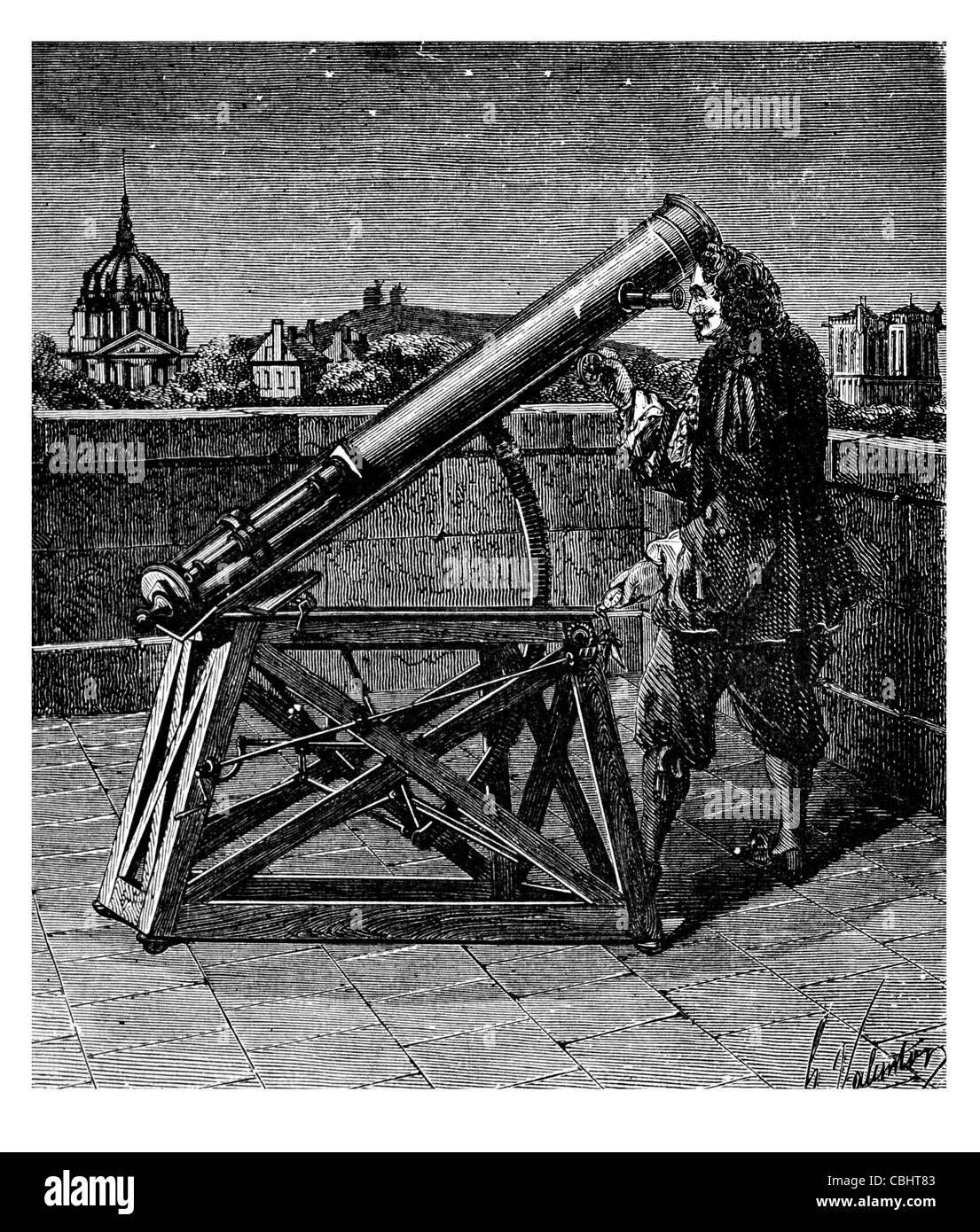 Telescopio de Gregorio telescopio ottico di osservazione astrologia astronomia scienza naturale astronomo scientifica stelle celesti Foto Stock