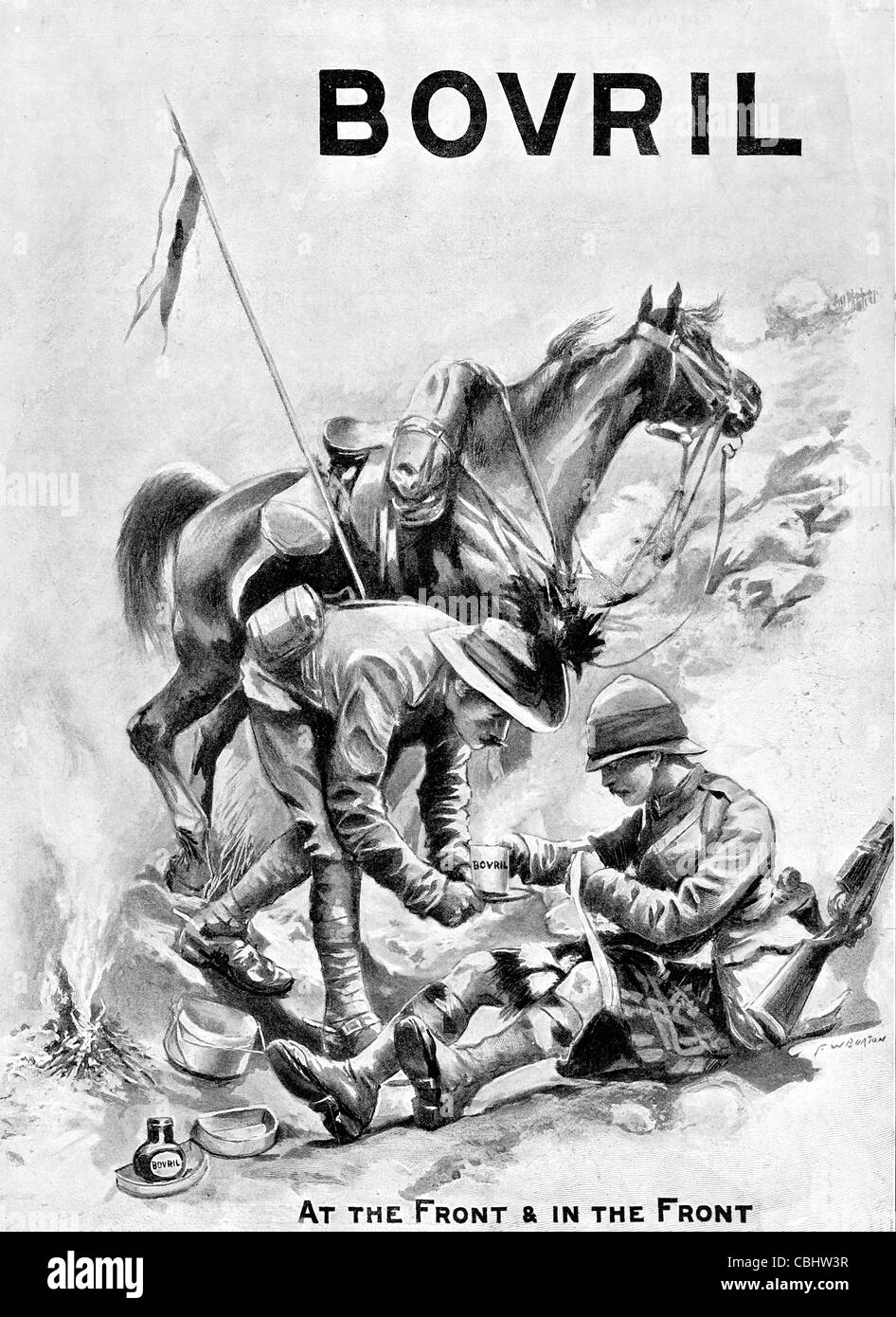 Bovril è un marchio di estratto di carne John Lawson Johnston Unilever UK bere acqua calda zuppa di aromatizzanti stufare porridge tostare il pane Foto Stock