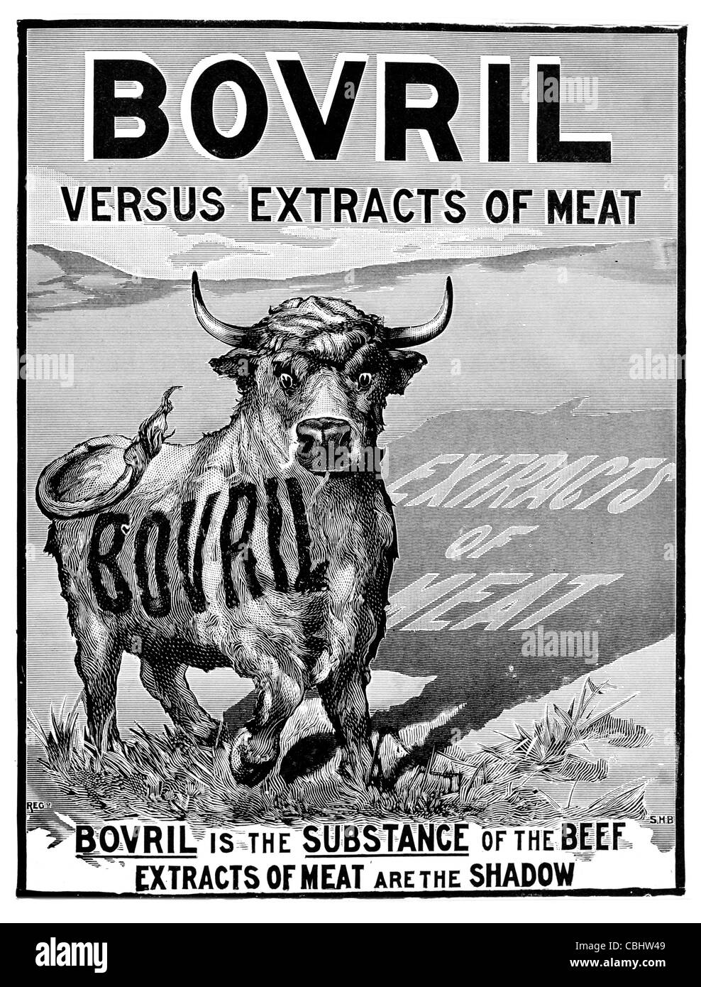Bovril è un marchio di estratto di carne John Lawson Johnston Unilever UK bere acqua calda zuppa di aromatizzanti stufare porridge tostare il pane Foto Stock