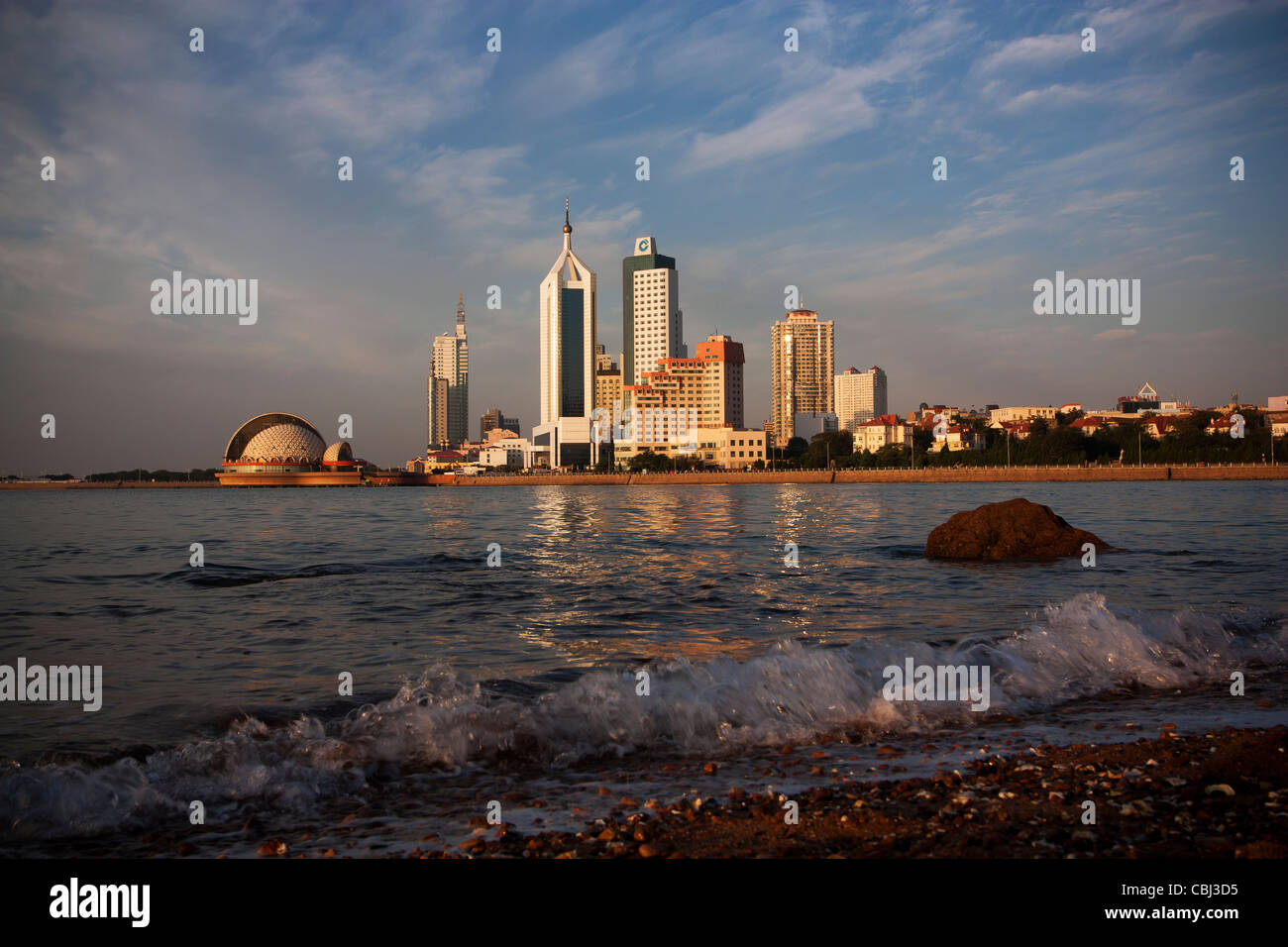 Città di isola Foto Stock