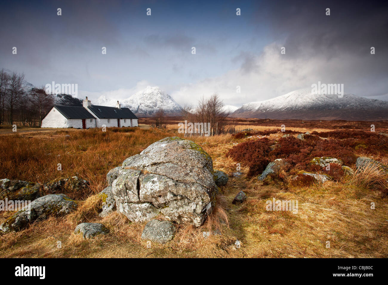 Blackrock Cottage Buchaille Etive Mor Rannoch Moor Foto Stock